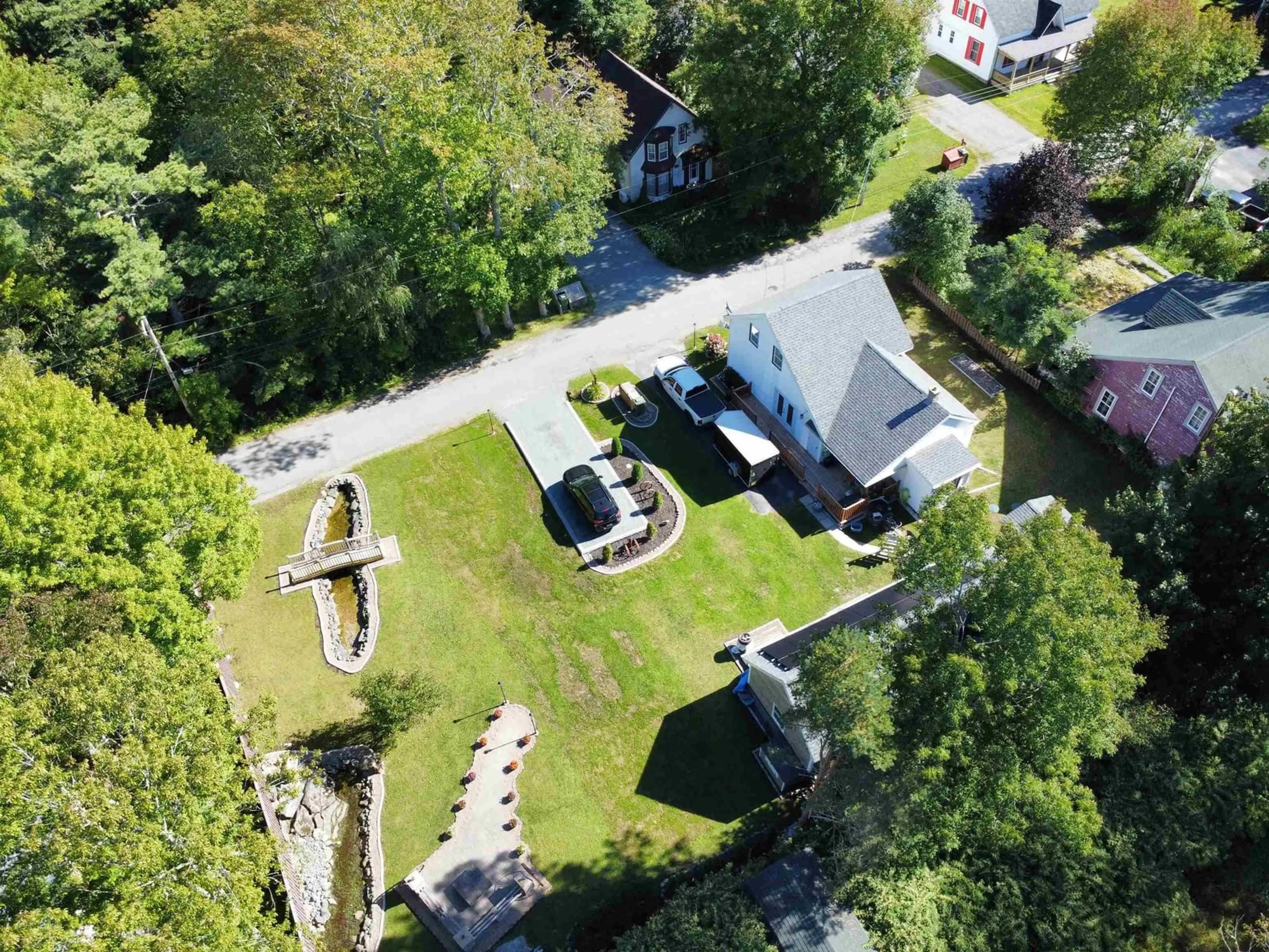 A pic from outside/outdoor area/front of a property/back of a property/a pic from drone, street for 22 Forest St, Milton Nova Scotia B0T 1P0