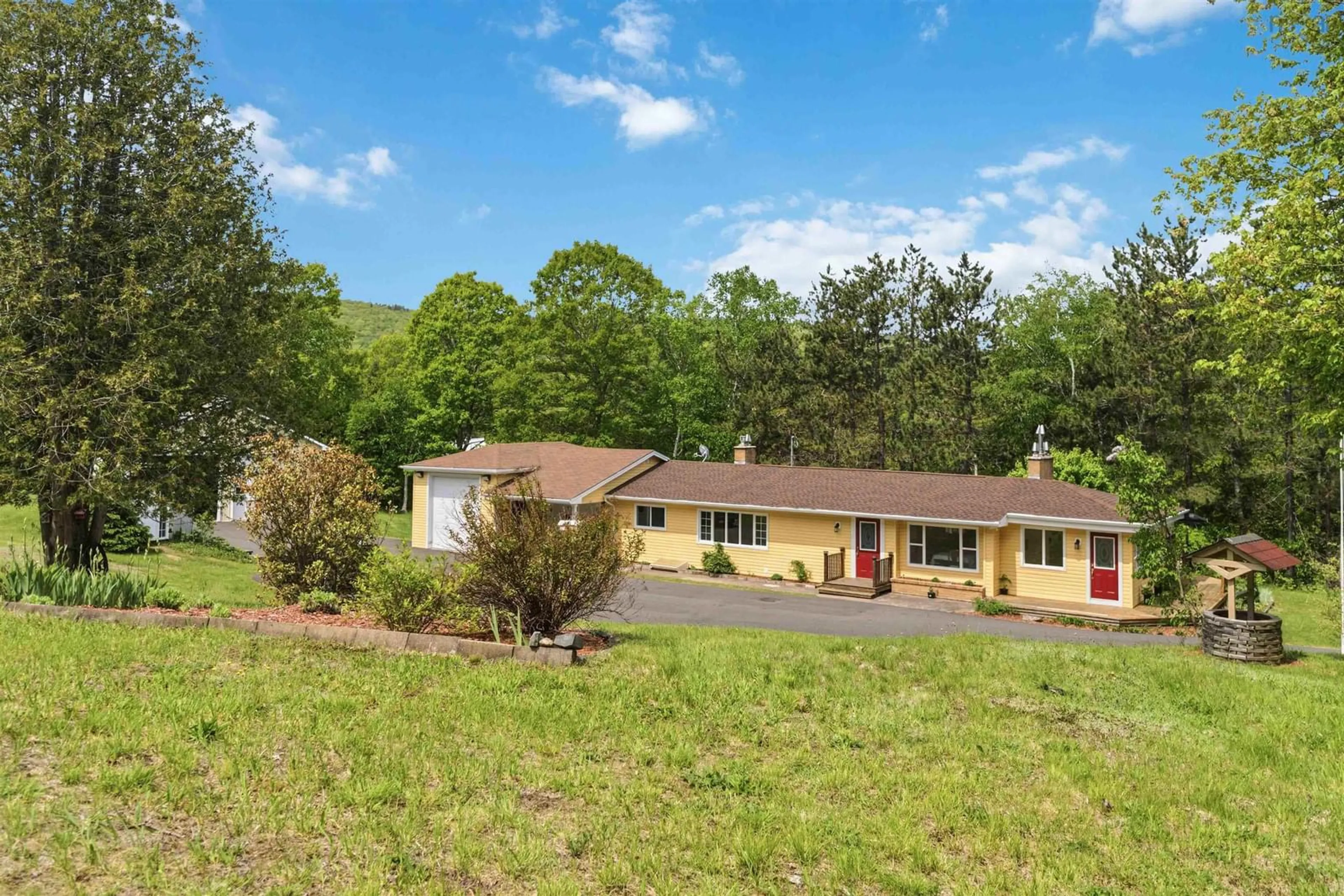 A pic from outside/outdoor area/front of a property/back of a property/a pic from drone, unknown for 34 Palmer Lake Dr, Windsor Forks Nova Scotia B0N 2T0