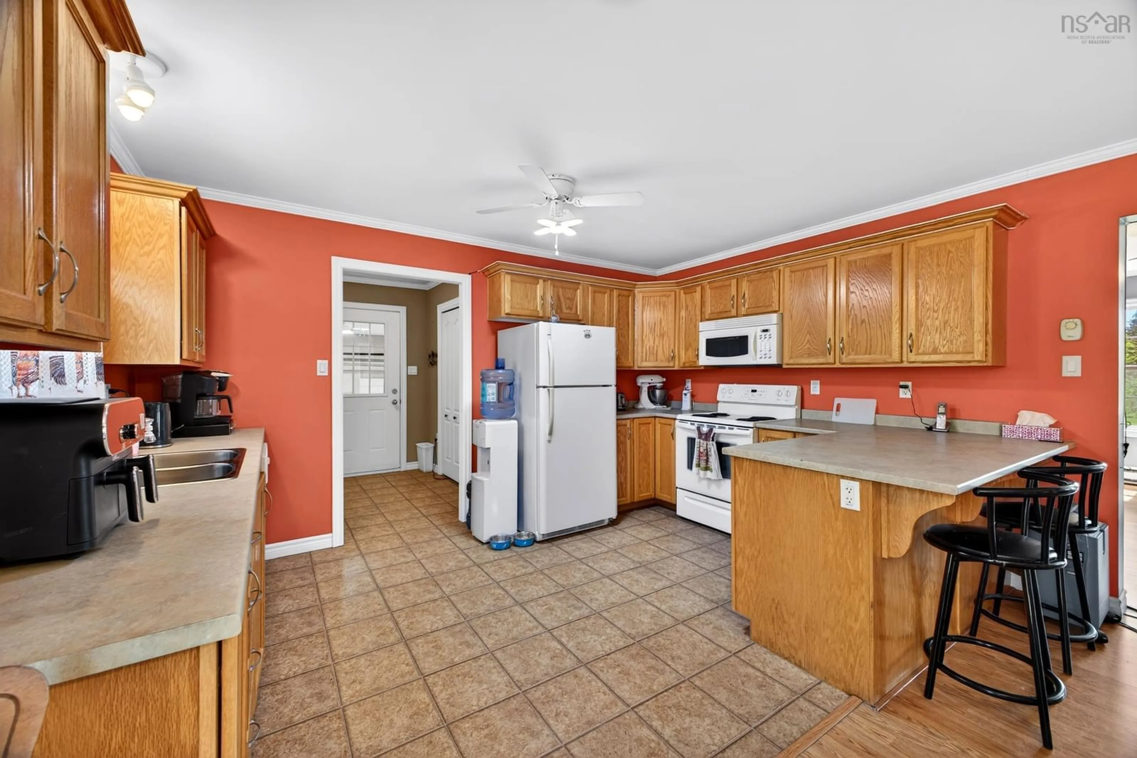 Standard kitchen, ceramic/tile floor for 315 Highway 242, Joggins Nova Scotia B0L 1A0