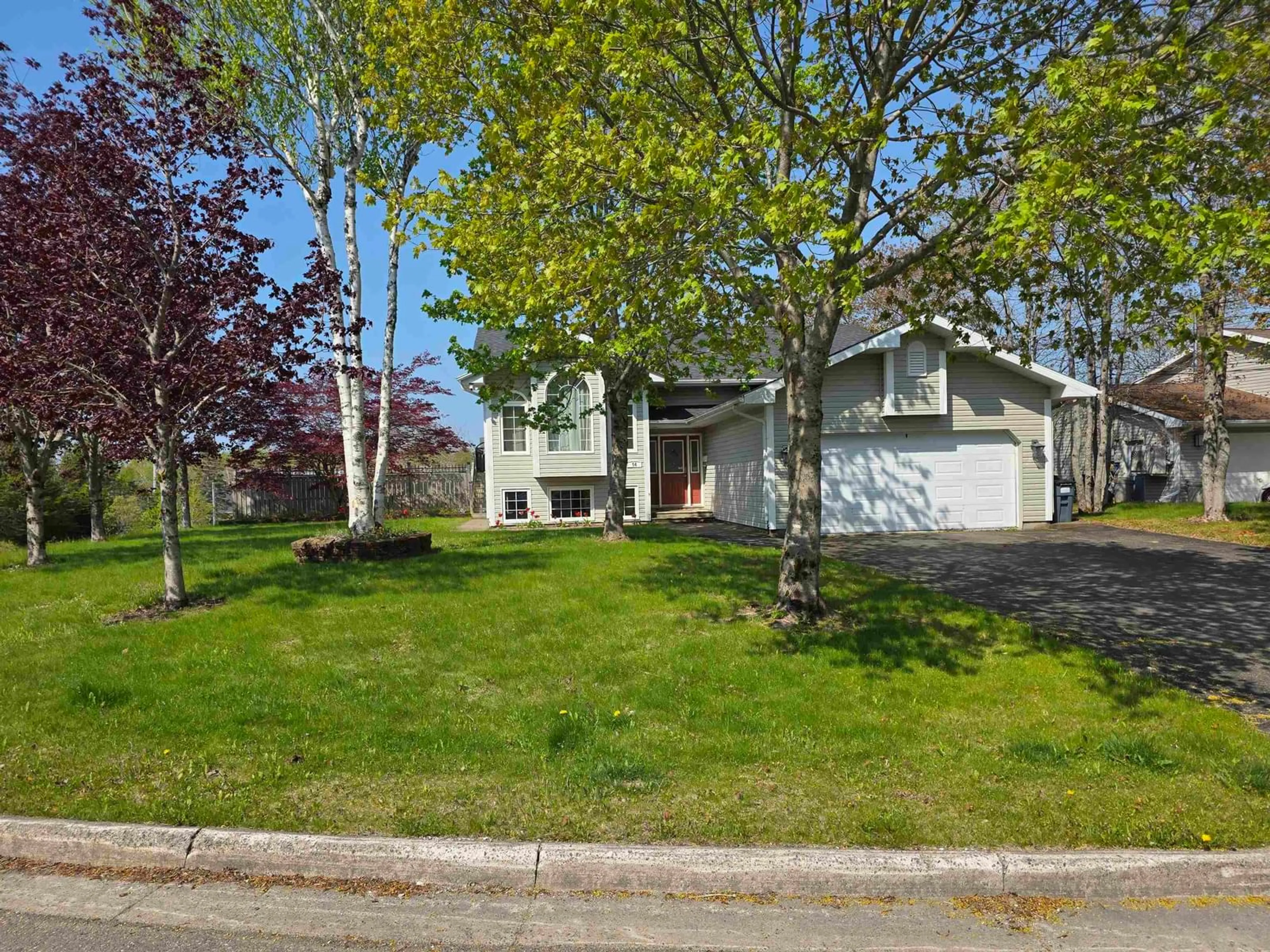 A pic from outside/outdoor area/front of a property/back of a property/a pic from drone, street for 54 Englewood Cres, Sydney River Nova Scotia B1S 3V2
