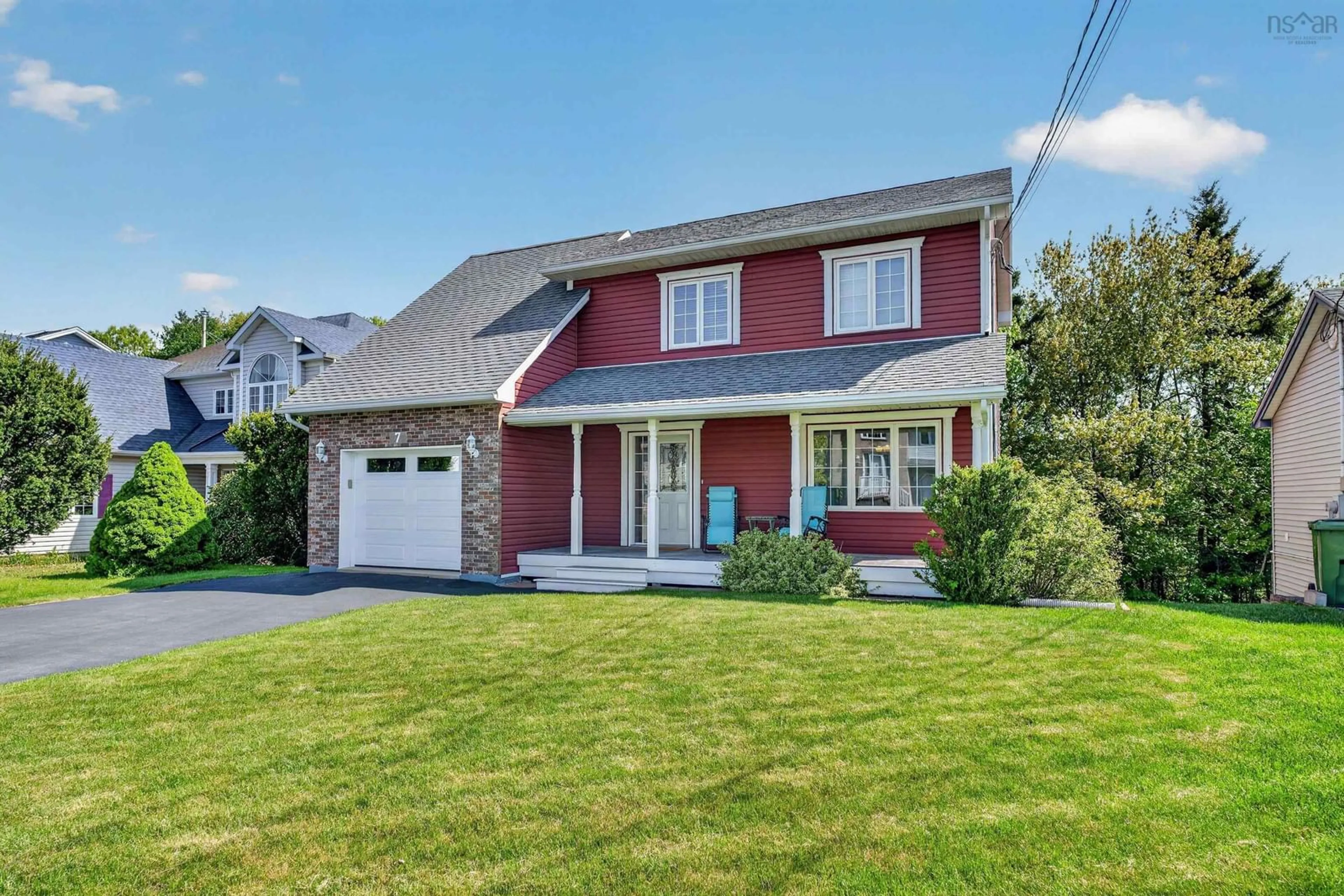 Home with vinyl exterior material, street for 7 Parkview Lane, Dartmouth Nova Scotia B2W 6E5