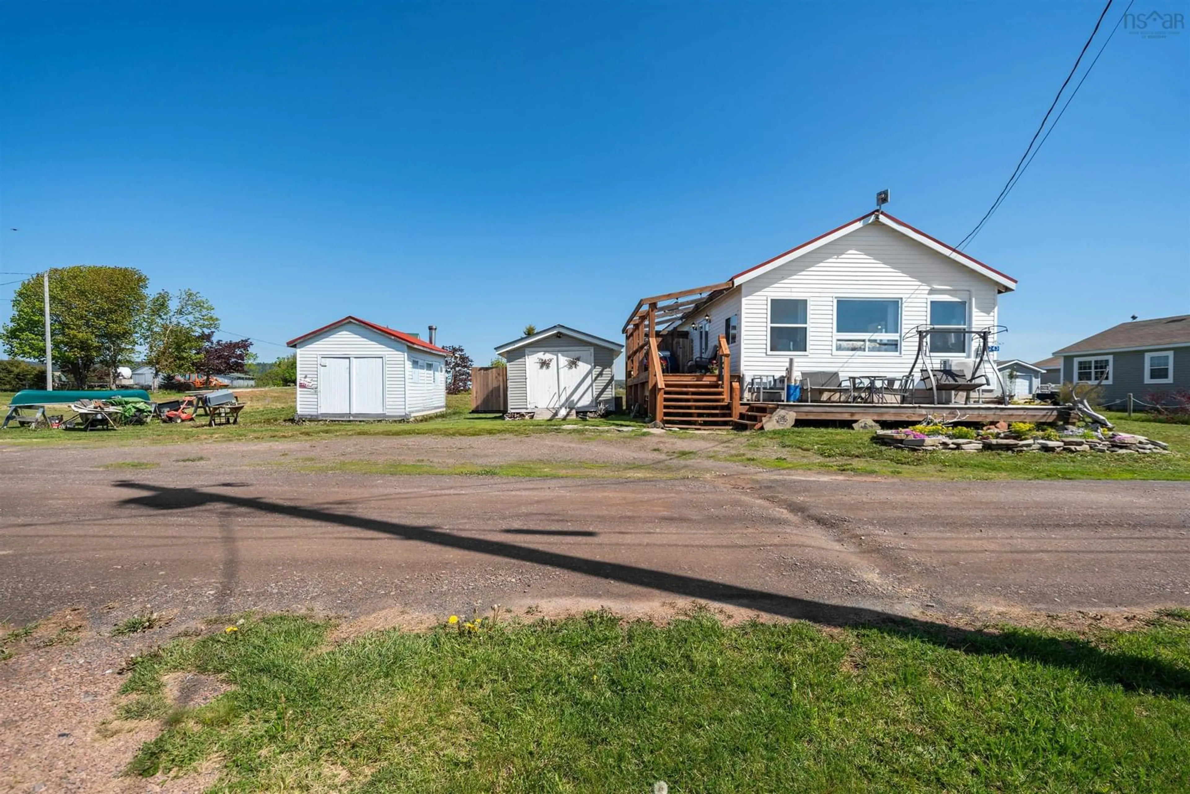 A pic from outside/outdoor area/front of a property/back of a property/a pic from drone, street for 243 Cottage Rd, Diligent River Nova Scotia B0M 1S0