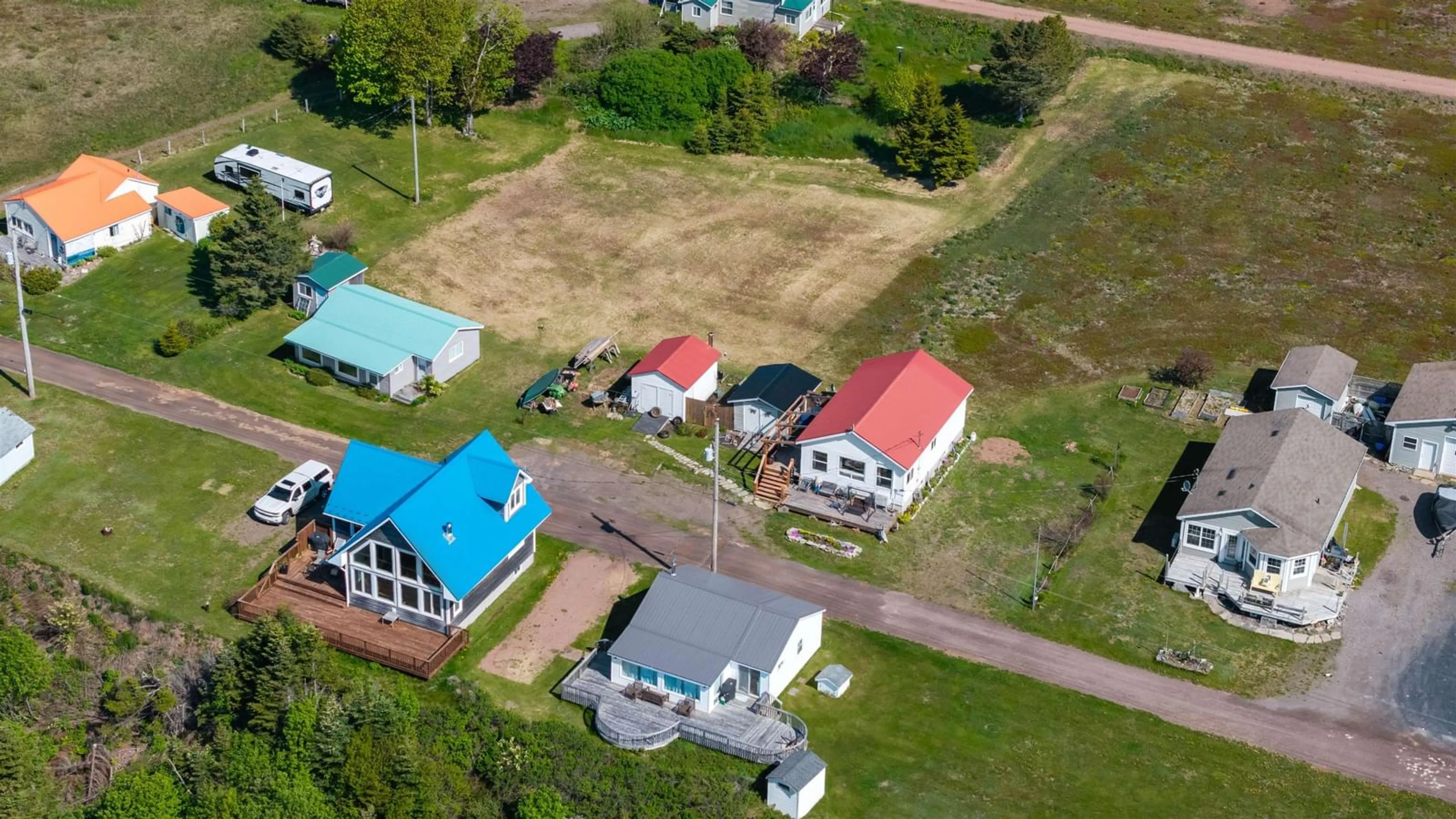 A pic from outside/outdoor area/front of a property/back of a property/a pic from drone, street for 243 Cottage Rd, Diligent River Nova Scotia B0M 1S0