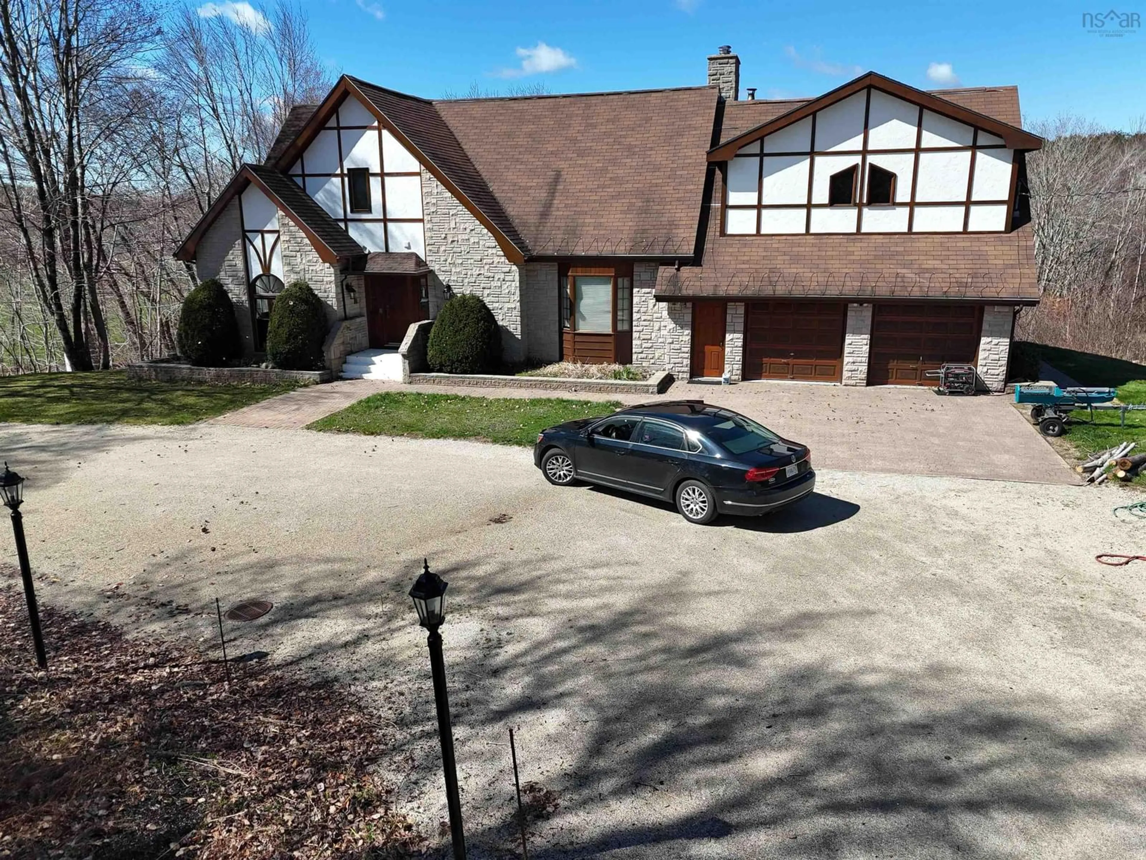 A pic from outside/outdoor area/front of a property/back of a property/a pic from drone, street for 183 New Russell Rd, New Ross Nova Scotia B0J 2M0