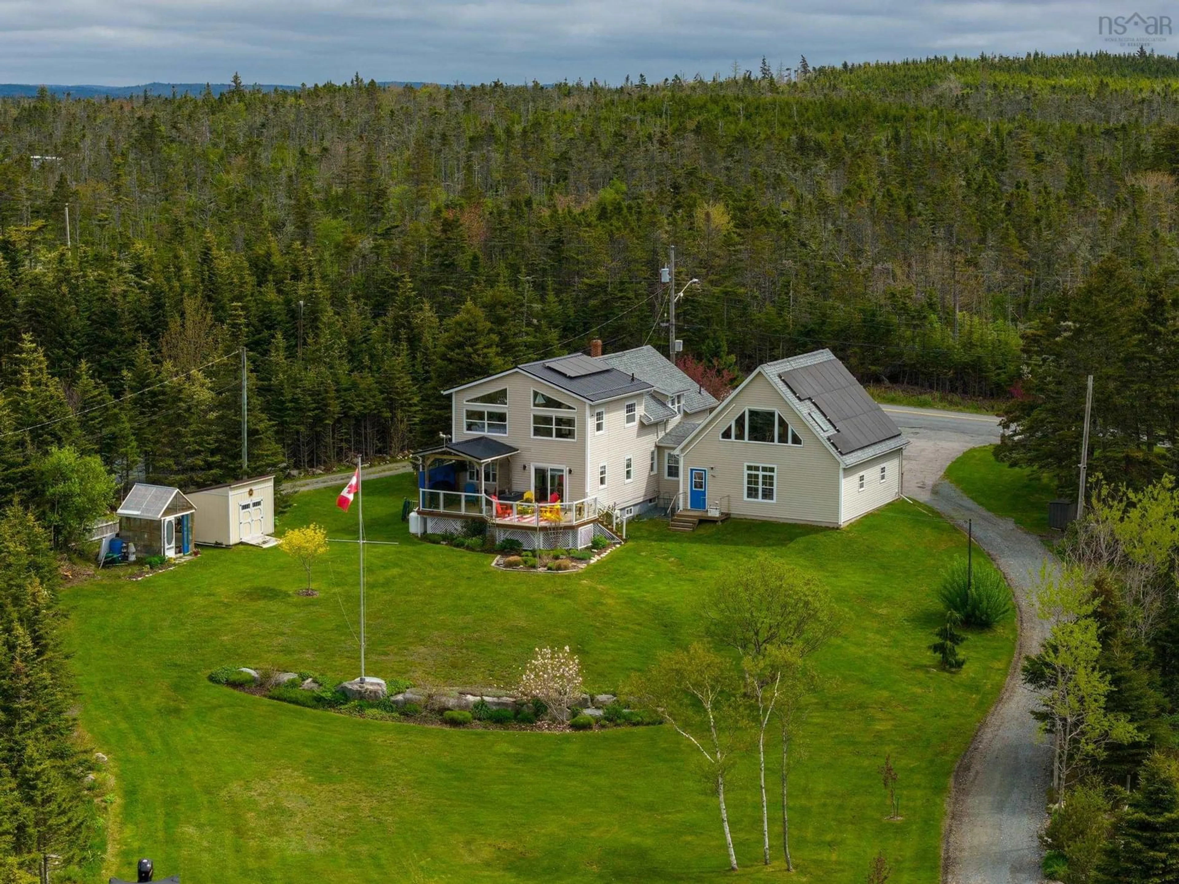 A pic from outside/outdoor area/front of a property/back of a property/a pic from drone, unknown for 2270 Ostrea Lake Rd. Rd, Ostrea Lake Nova Scotia B0J 2L0