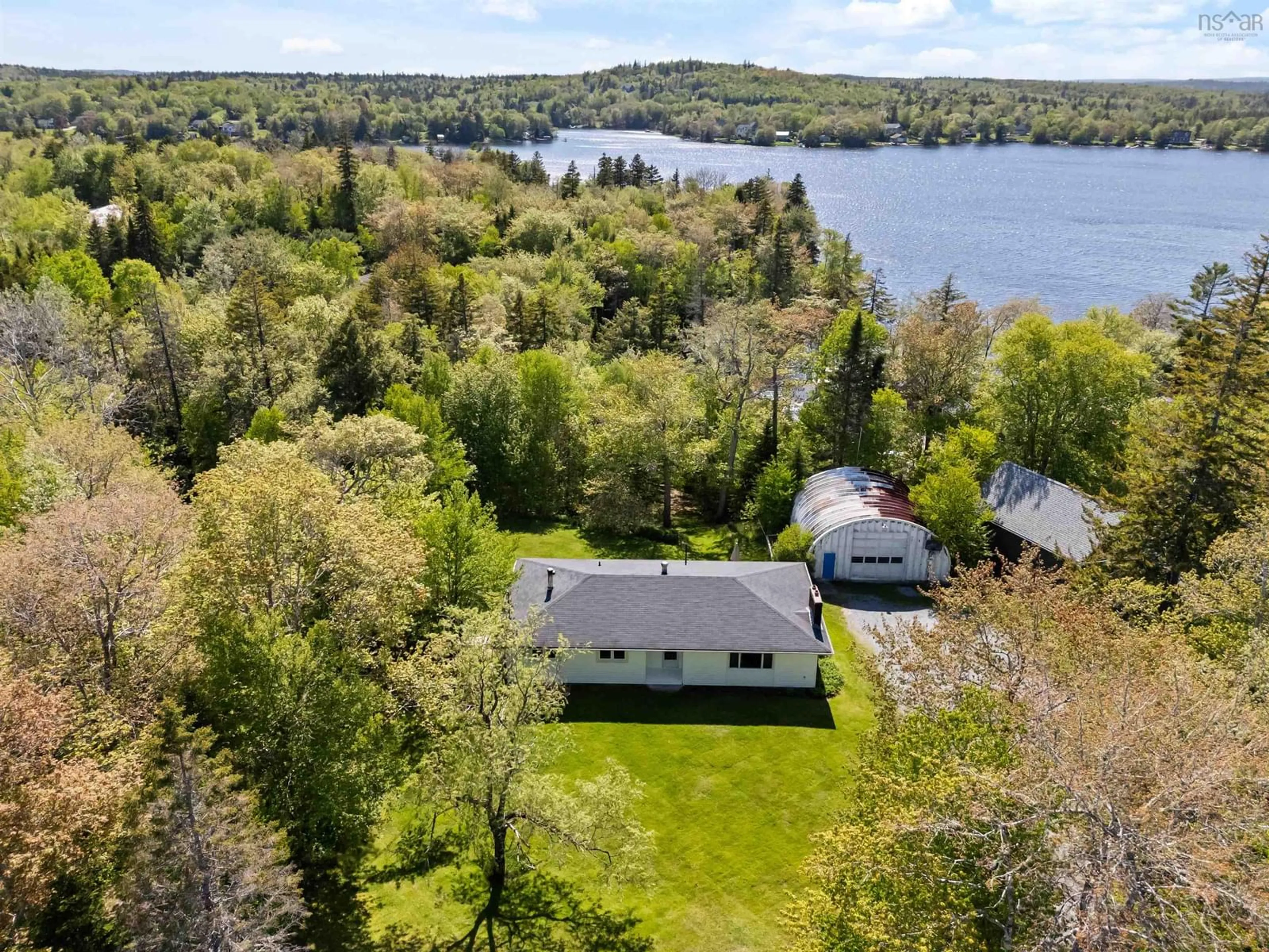 A pic from outside/outdoor area/front of a property/back of a property/a pic from drone, water/lake/river/ocean view for 660 East Uniacke Rd, East Uniacke Nova Scotia B0N 1Z0
