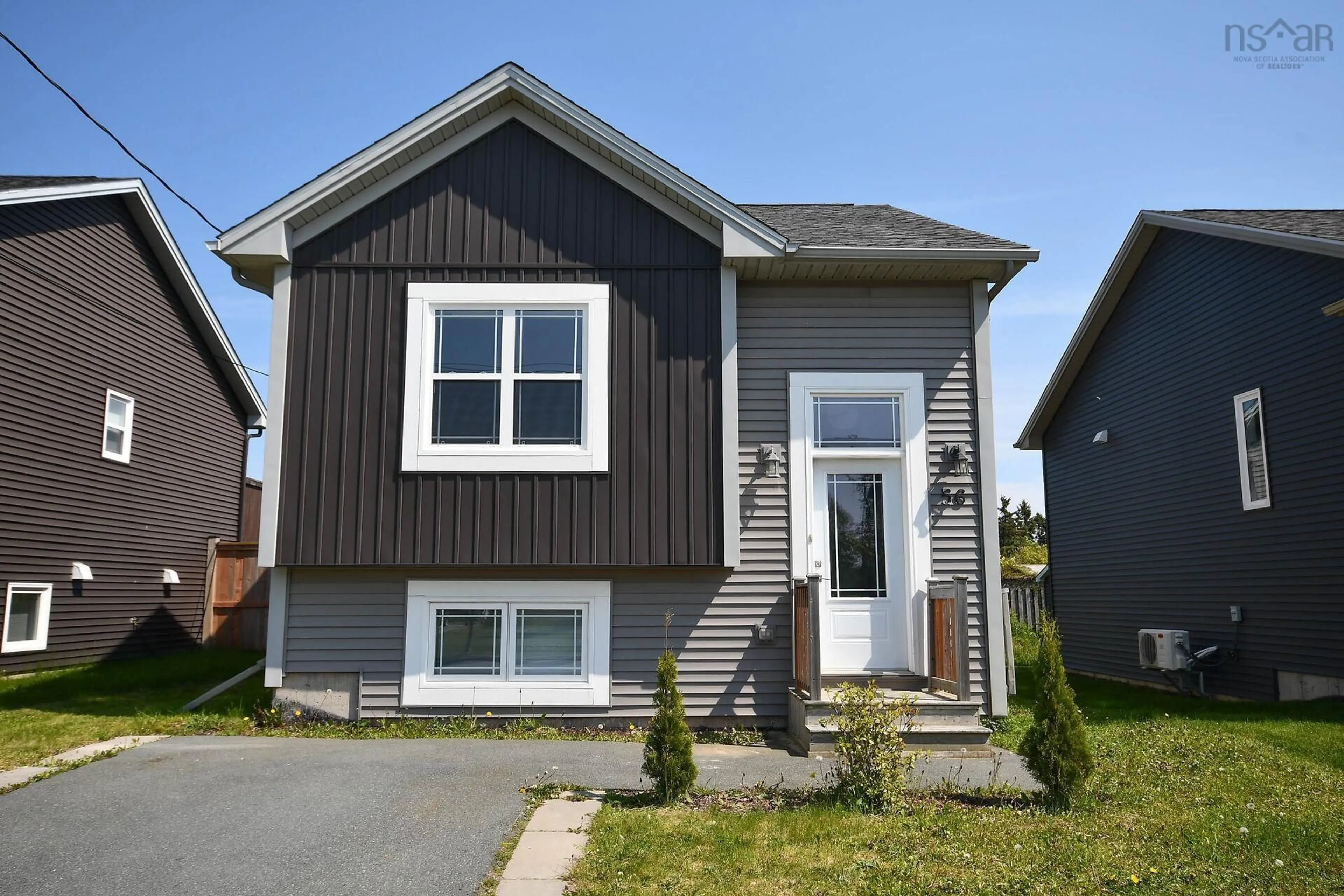 Home with vinyl exterior material, street for 56 Boyne Crt, Eastern Passage Nova Scotia B3G 0H1