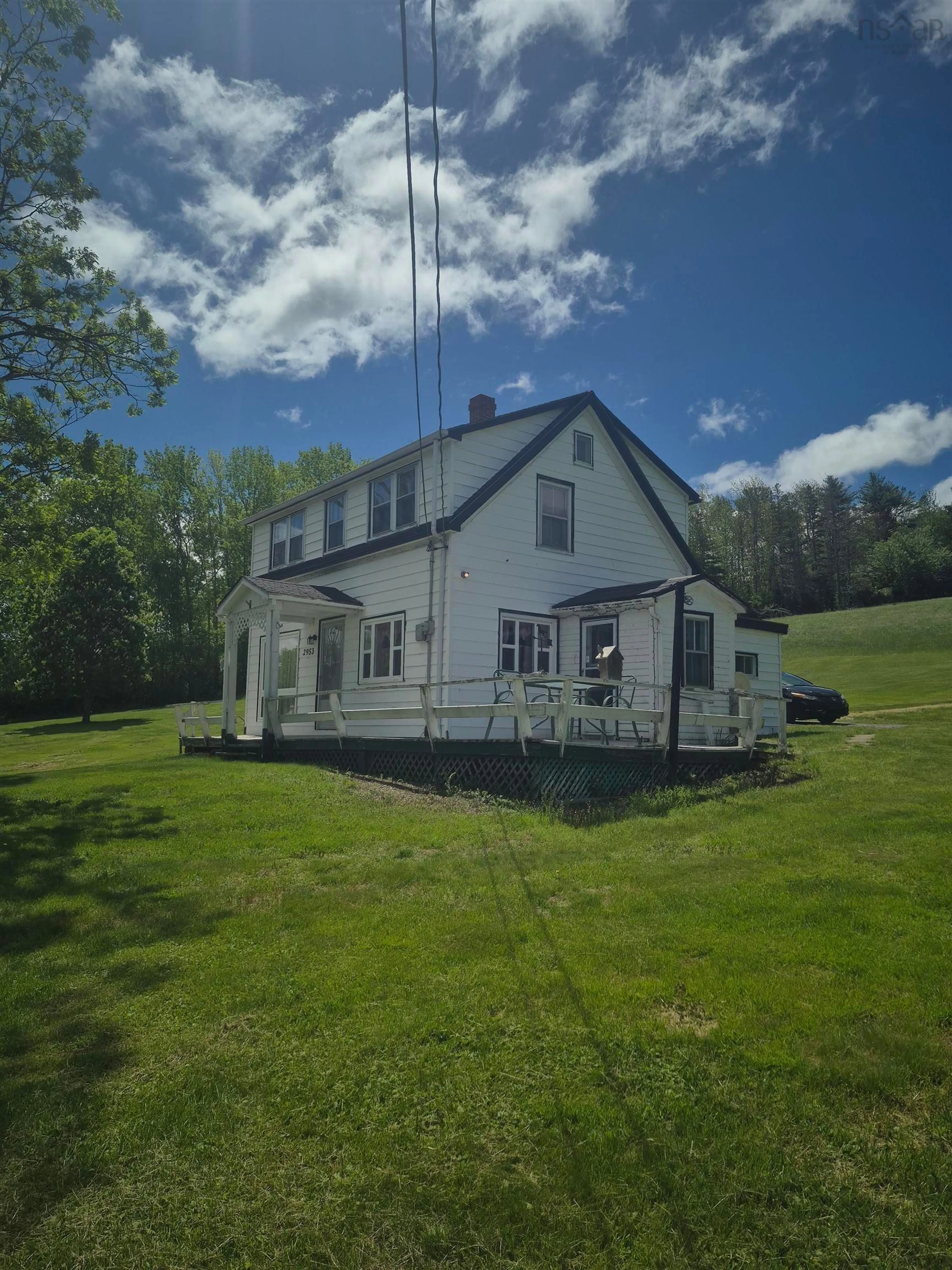 A pic from outside/outdoor area/front of a property/back of a property/a pic from drone, building for 2953 Cornwall Rd, Upper New Cornwall Nova Scotia B0J 2E0