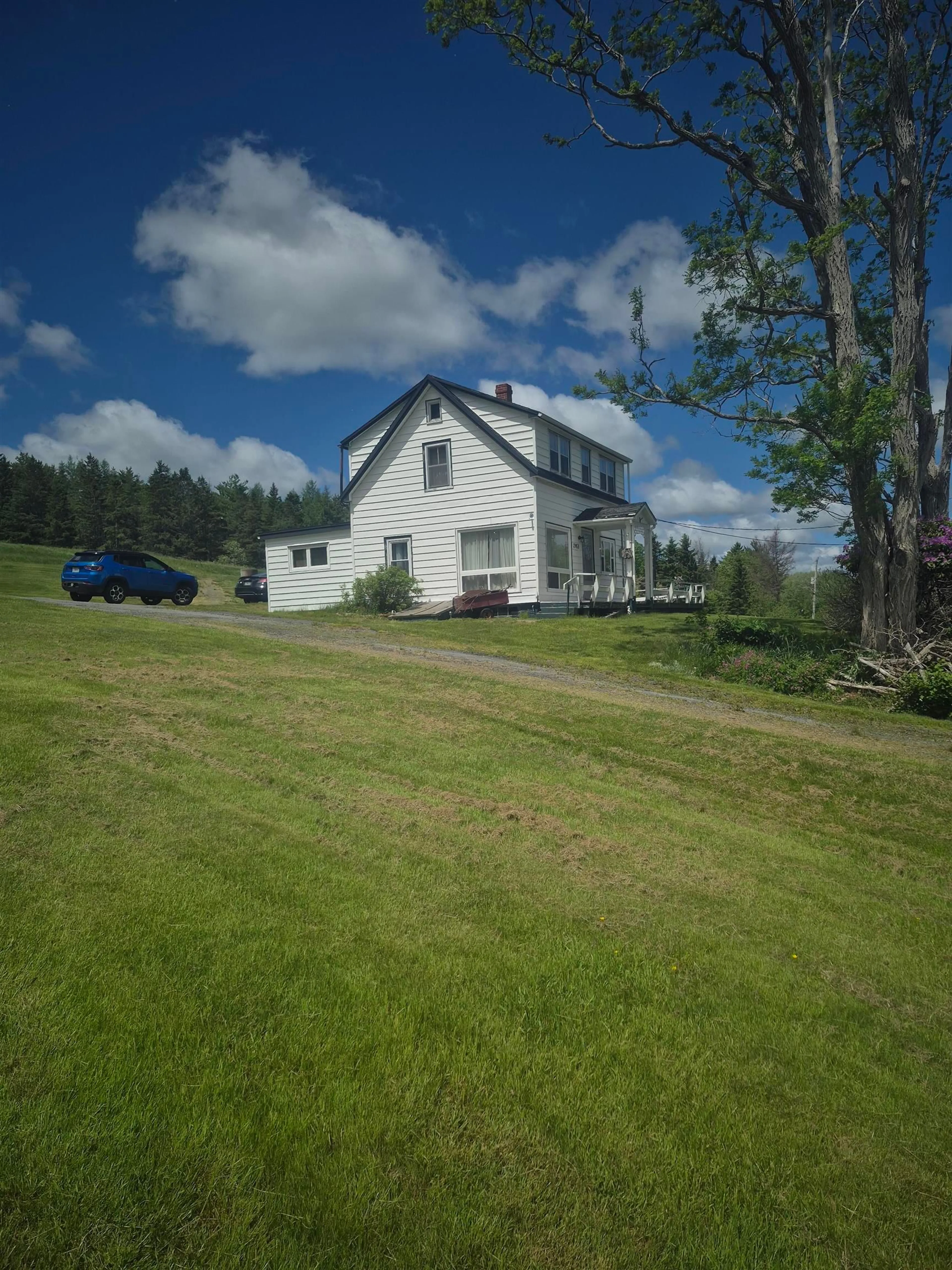 A pic from outside/outdoor area/front of a property/back of a property/a pic from drone, unknown for 2953 Cornwall Rd, Upper New Cornwall Nova Scotia B0J 2E0