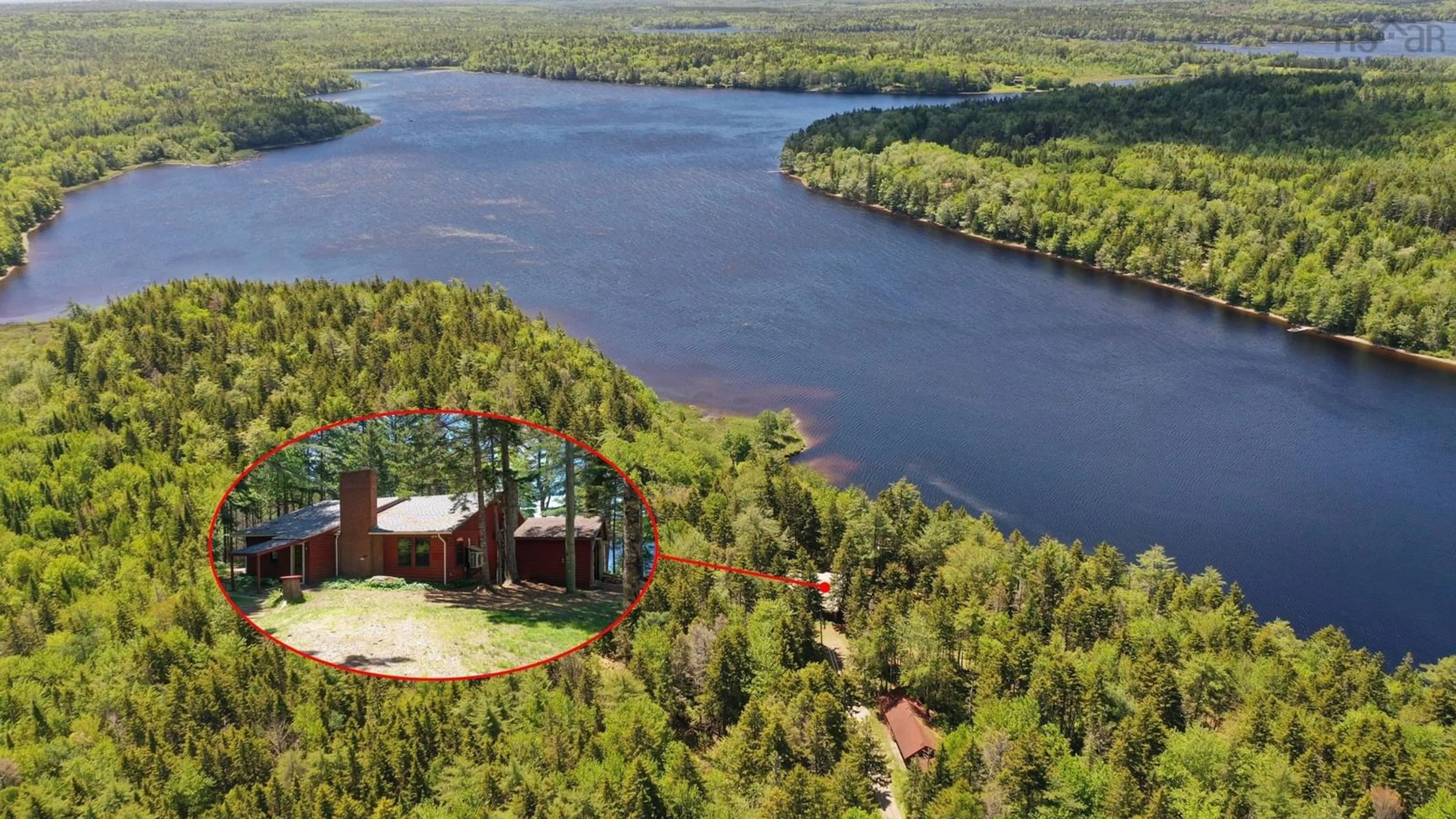 A pic from outside/outdoor area/front of a property/back of a property/a pic from drone, water/lake/river/ocean view for 161 Beaverhouse Lane, East Kemptville Nova Scotia B5A 5P5