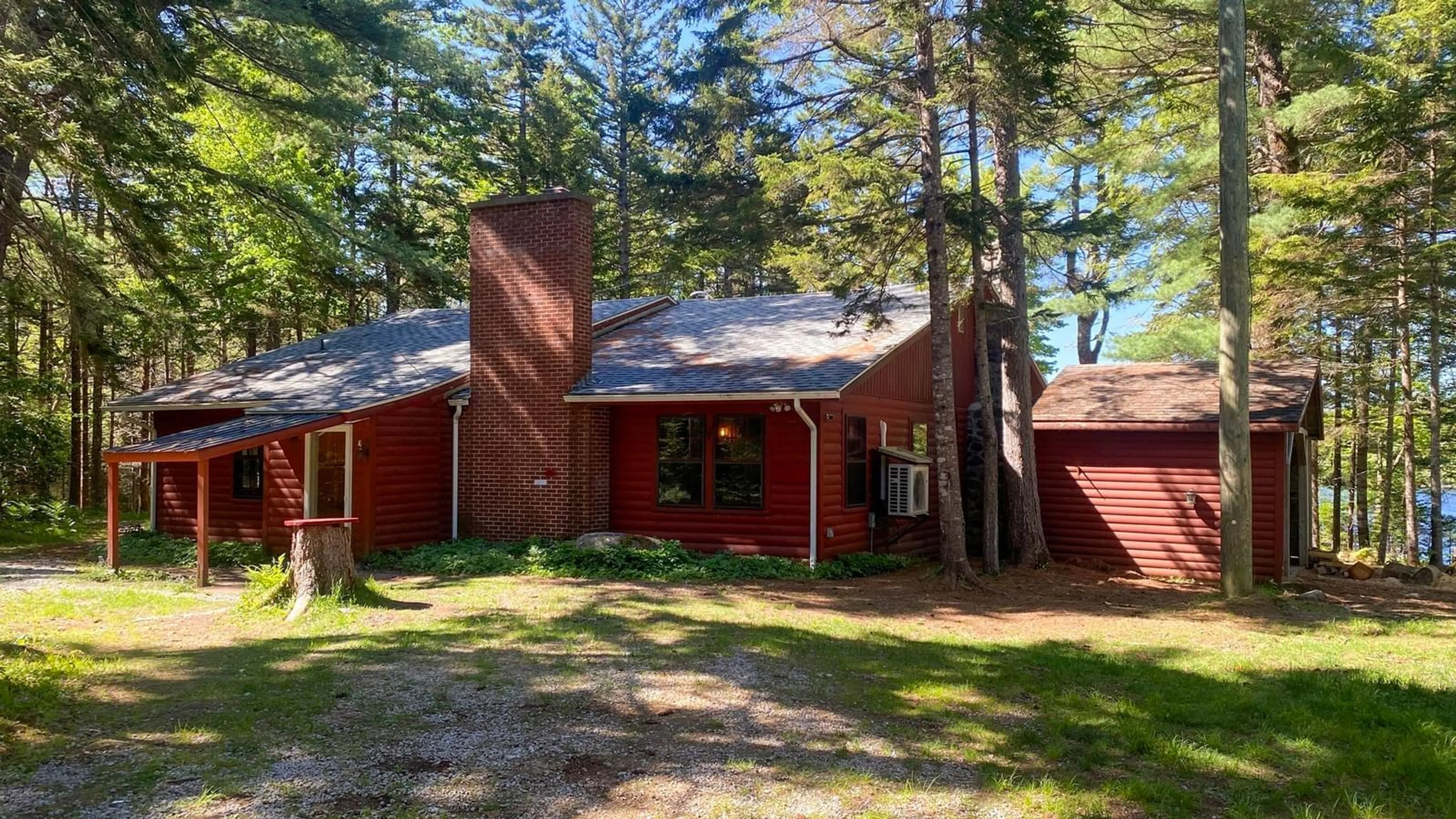 A pic from outside/outdoor area/front of a property/back of a property/a pic from drone, forest/trees view for 161 Beaverhouse Lane, East Kemptville Nova Scotia B5A 5P5