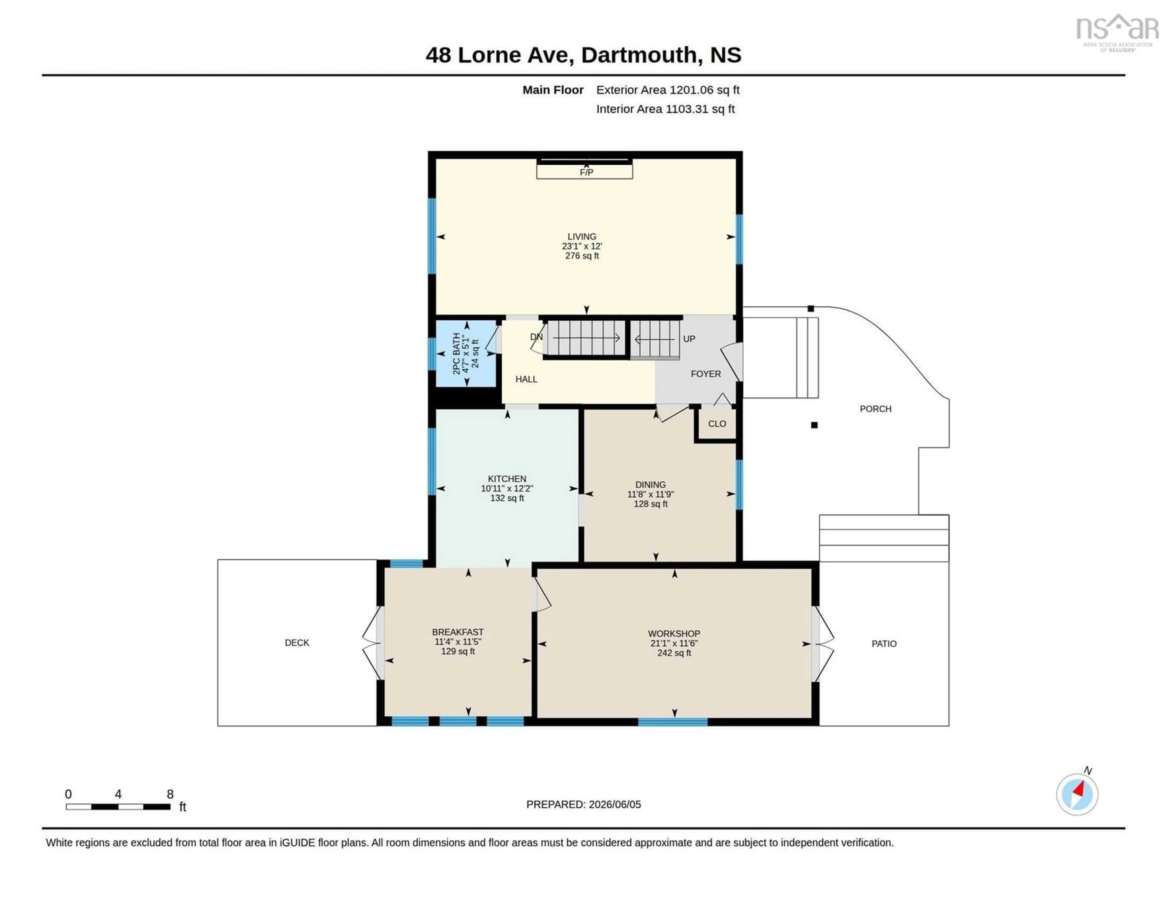 Floor plan for 48 Lorne Ave, Dartmouth Nova Scotia B2Y 3E7