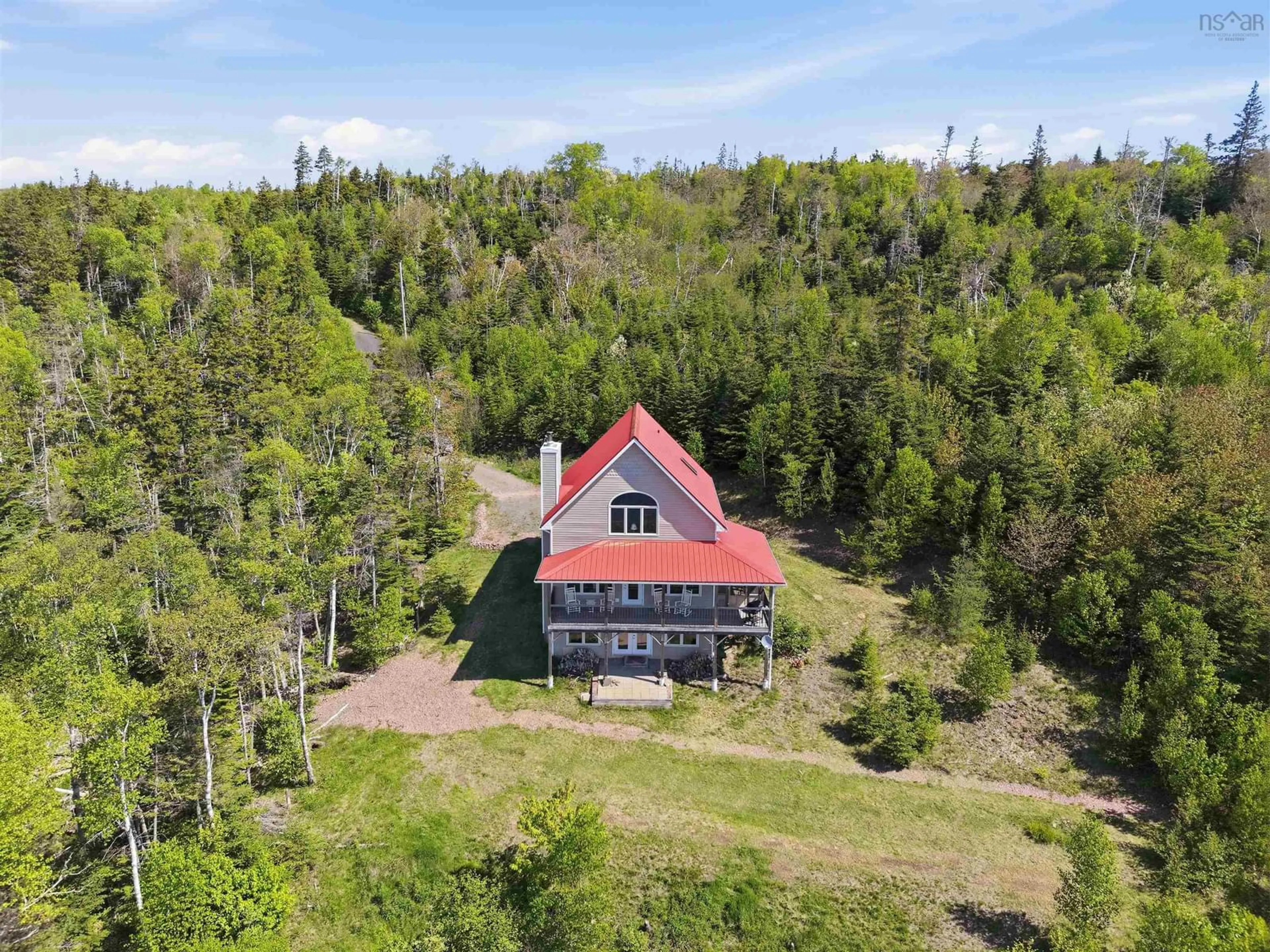 A pic from outside/outdoor area/front of a property/back of a property/a pic from drone, unknown for 1698 West Bay Rd, West Bay Nova Scotia B0M 1S0