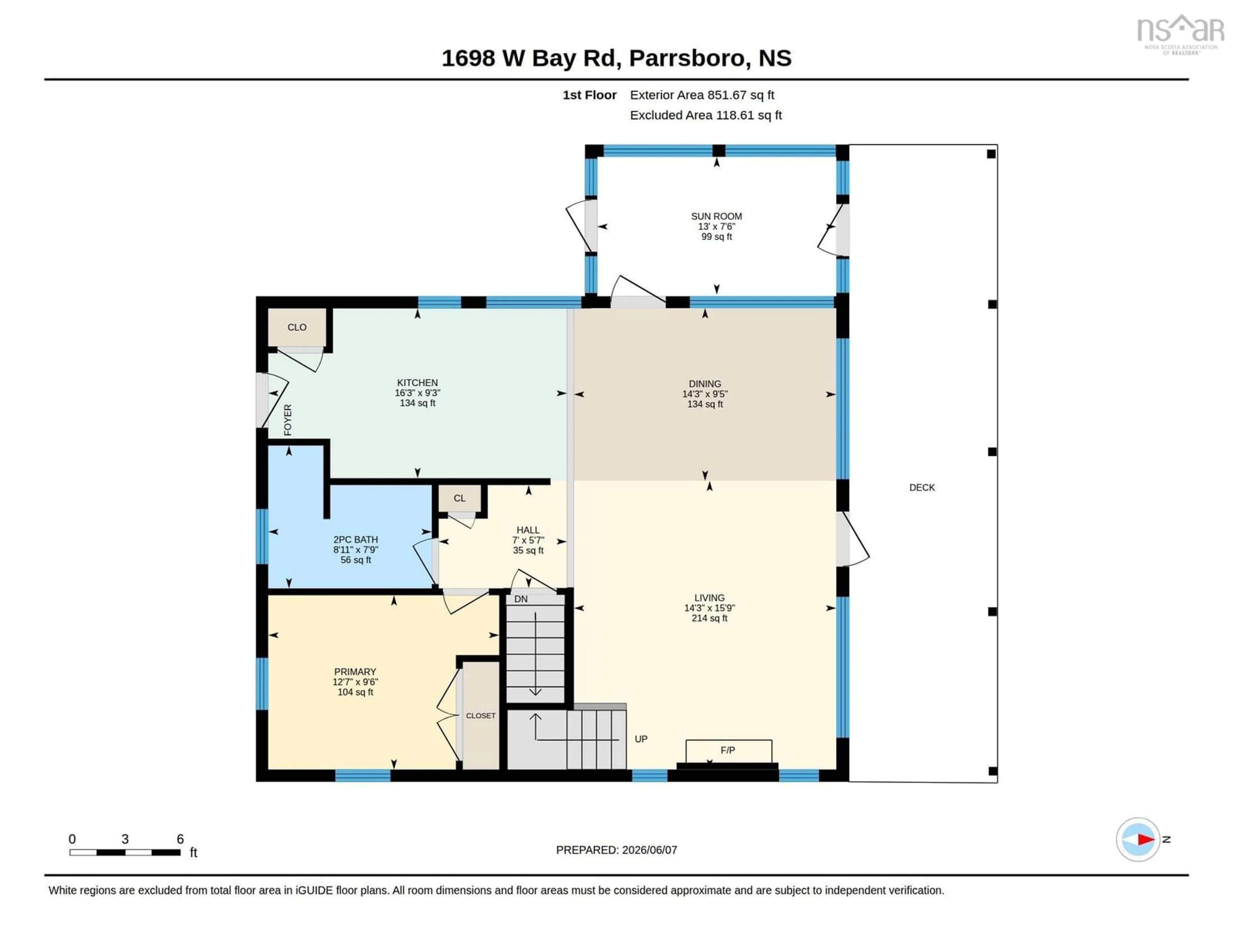 Floor plan for 1698 West Bay Rd, West Bay Nova Scotia B0M 1S0