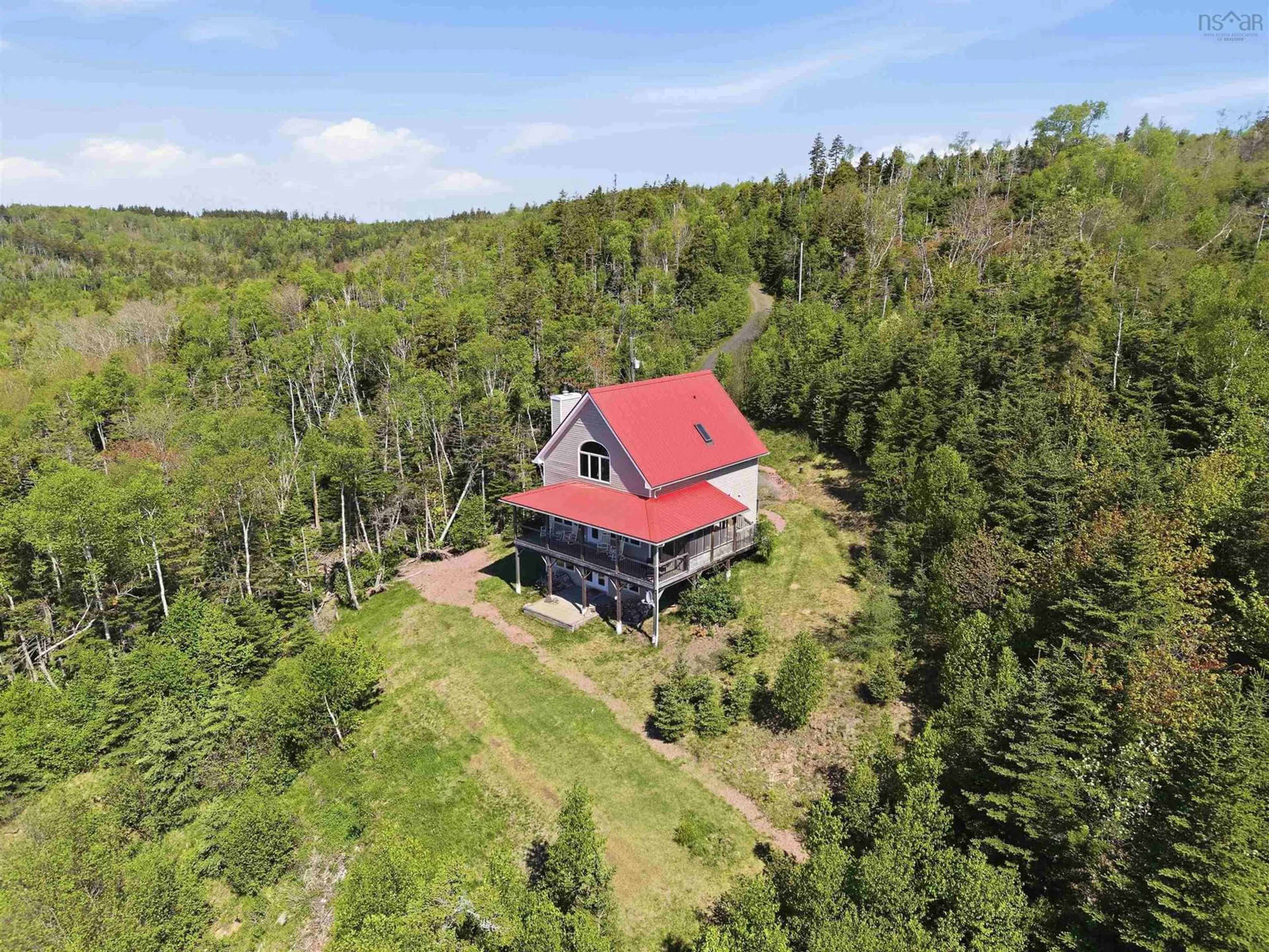 A pic from outside/outdoor area/front of a property/back of a property/a pic from drone, unknown for 1698 West Bay Rd, West Bay Nova Scotia B0M 1S0