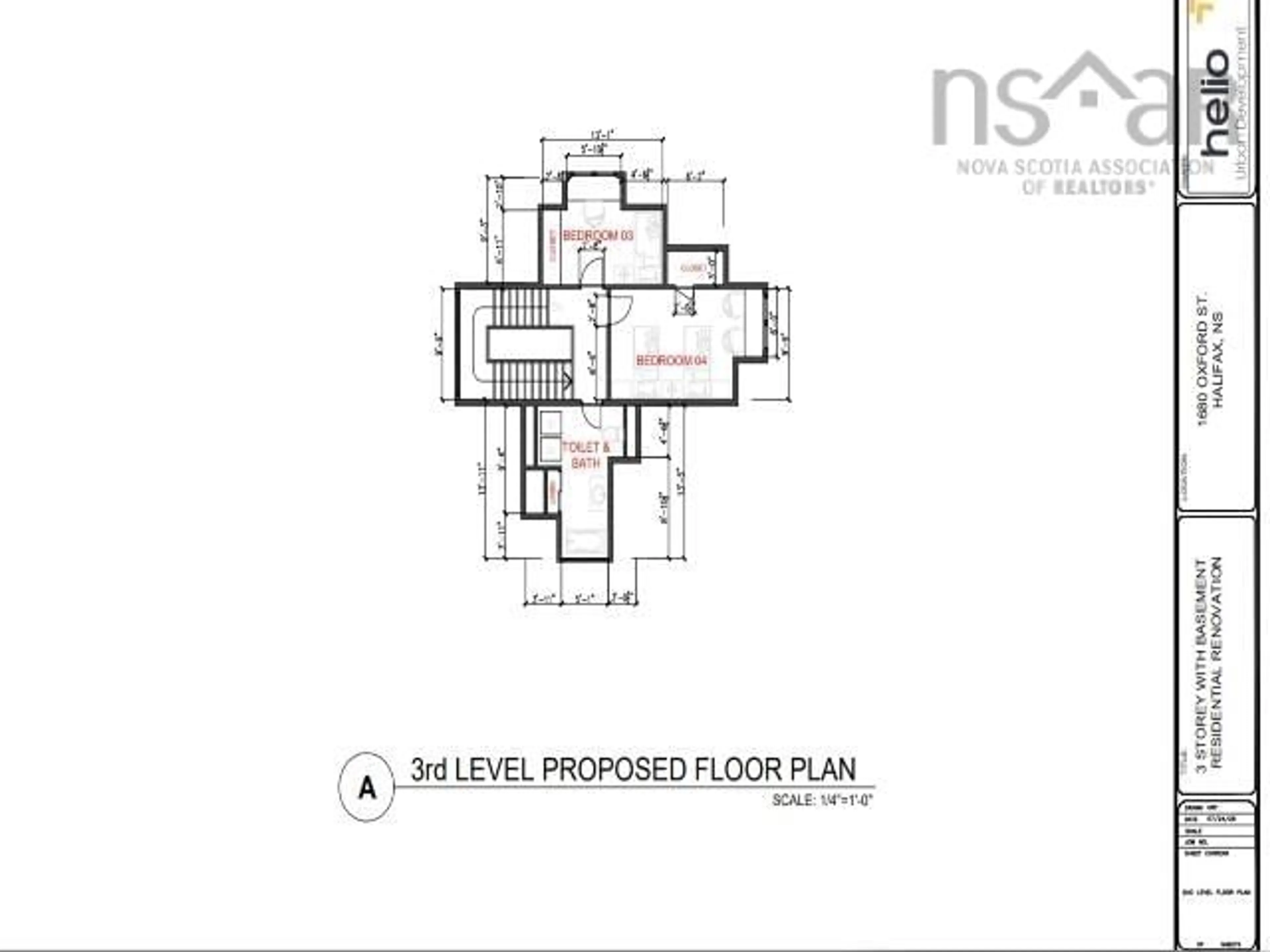 Floor plan for 1680 Oxford St, Halifax Nova Scotia B3H 3Z4