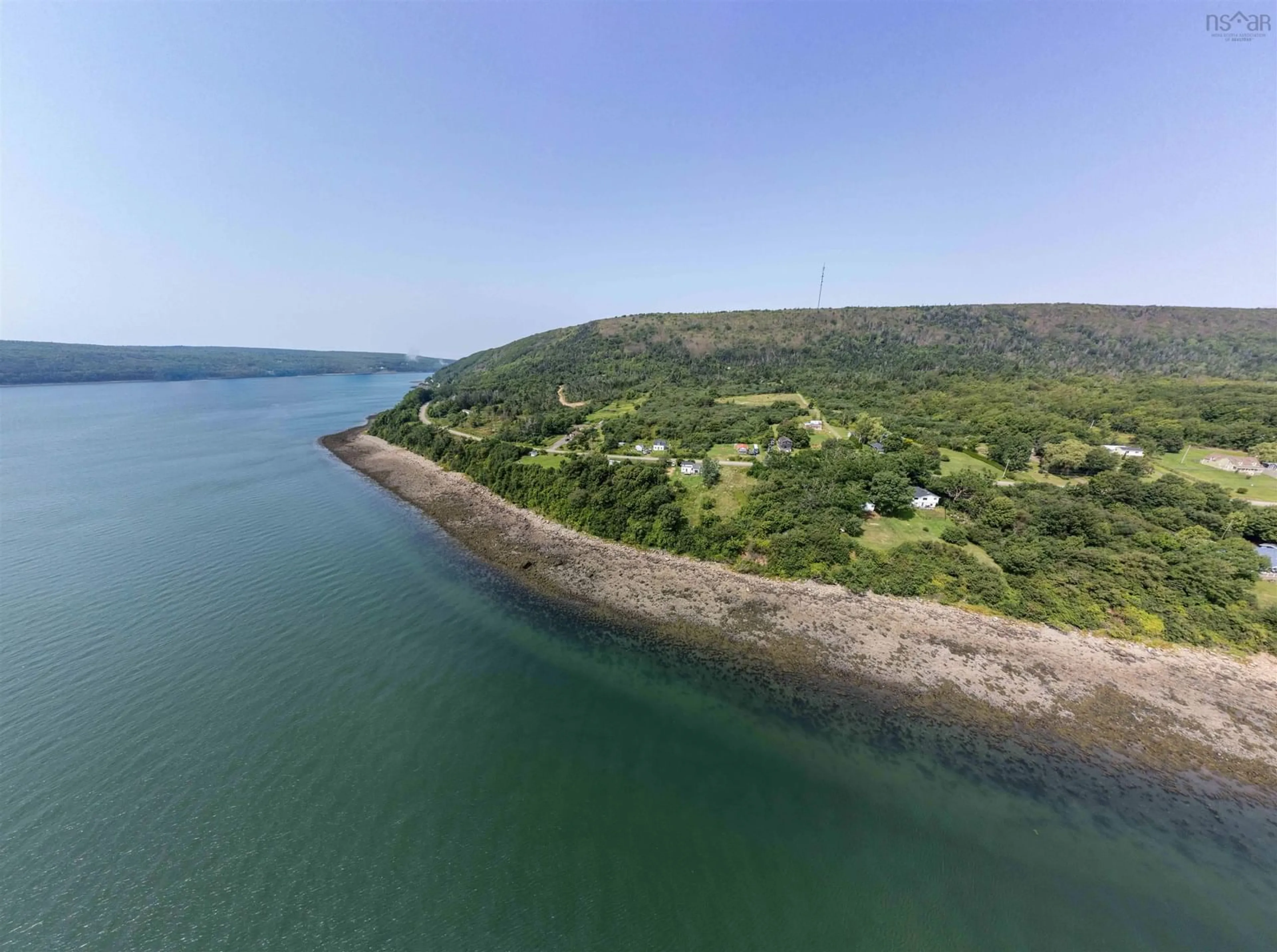 A pic from outside/outdoor area/front of a property/back of a property/a pic from drone, water/lake/river/ocean view for 1234 Granville Rd, Victoria Beach Nova Scotia B0S 1A0