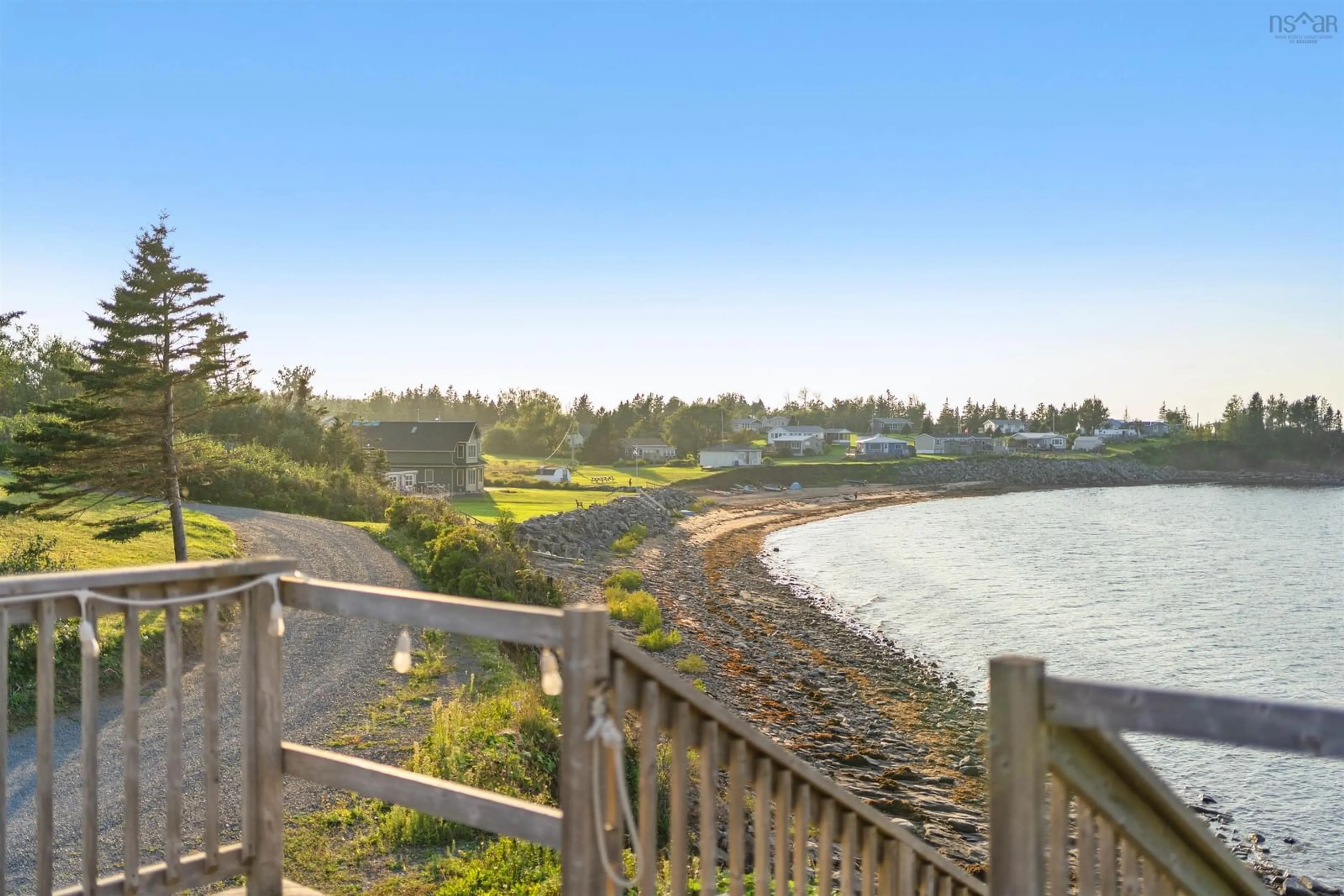 Patio, water/lake/river/ocean view for 51 Heron Loop, Caribou River Nova Scotia B0K 1H0
