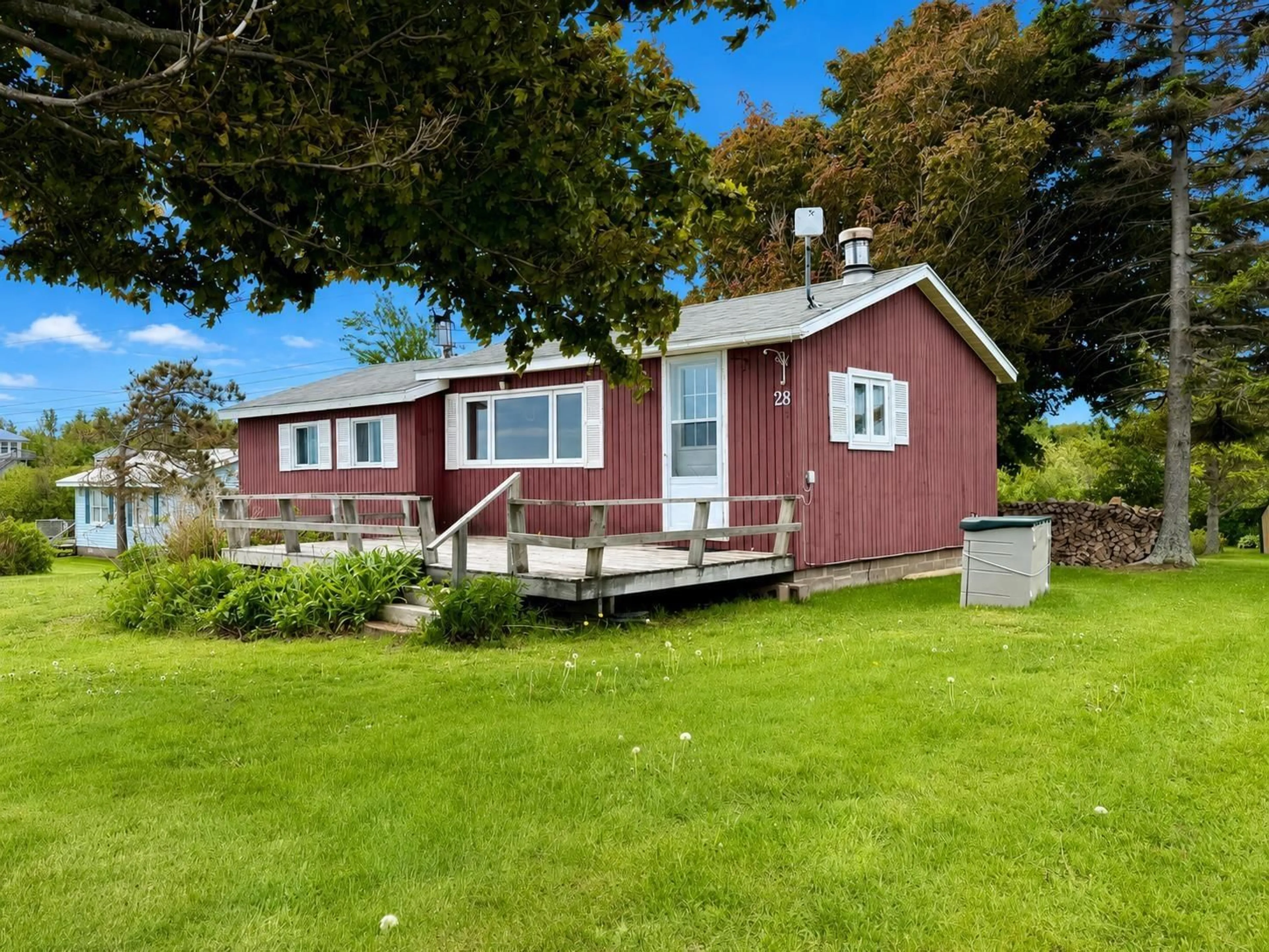 A pic from outside/outdoor area/front of a property/back of a property/a pic from drone, unknown for 28 Hillwinds Beach Dr, Northport Nova Scotia B0L 1E0