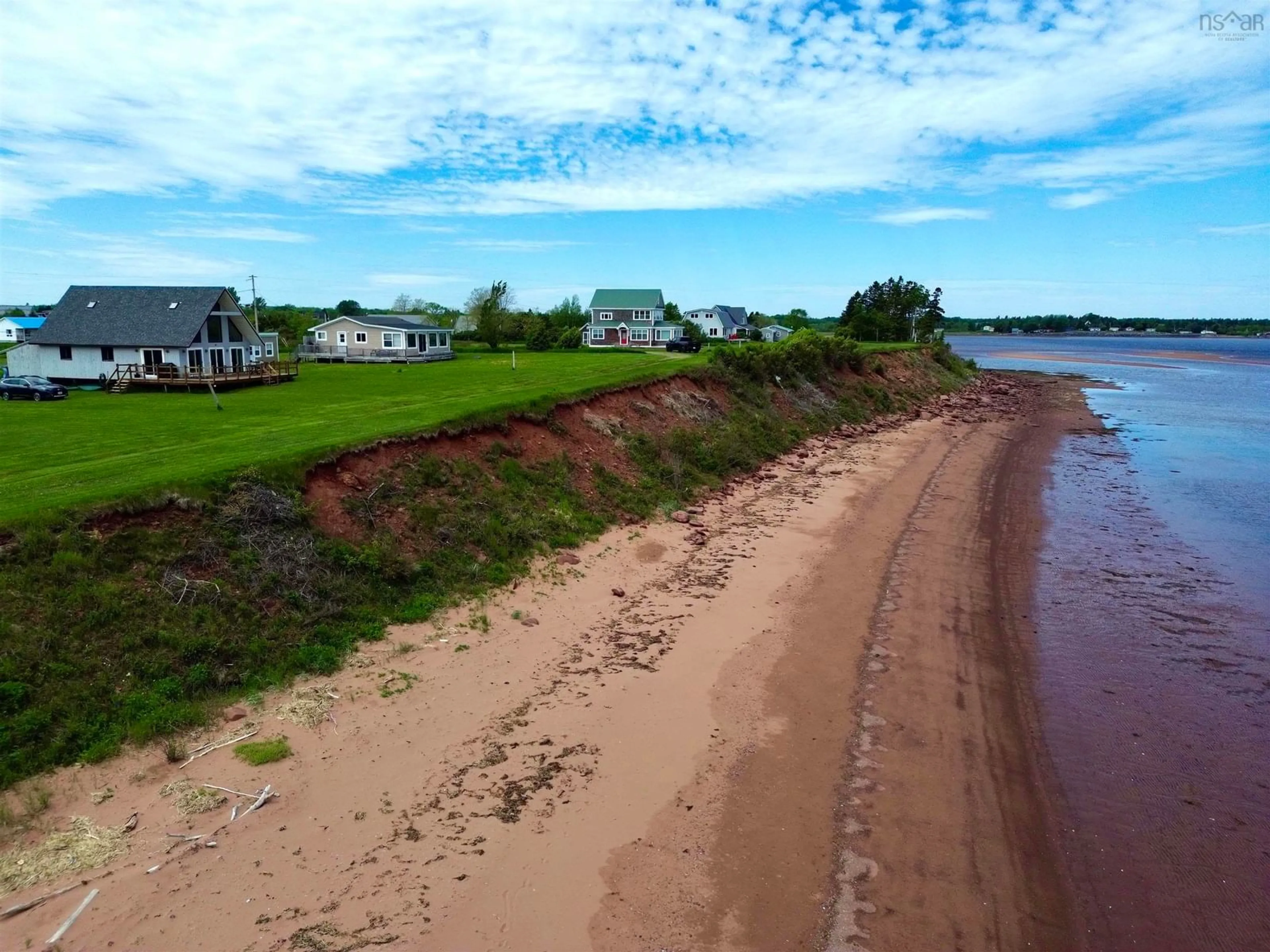 A pic from outside/outdoor area/front of a property/back of a property/a pic from drone, water/lake/river/ocean view for 28 Hillwinds Beach Dr, Northport Nova Scotia B0L 1E0