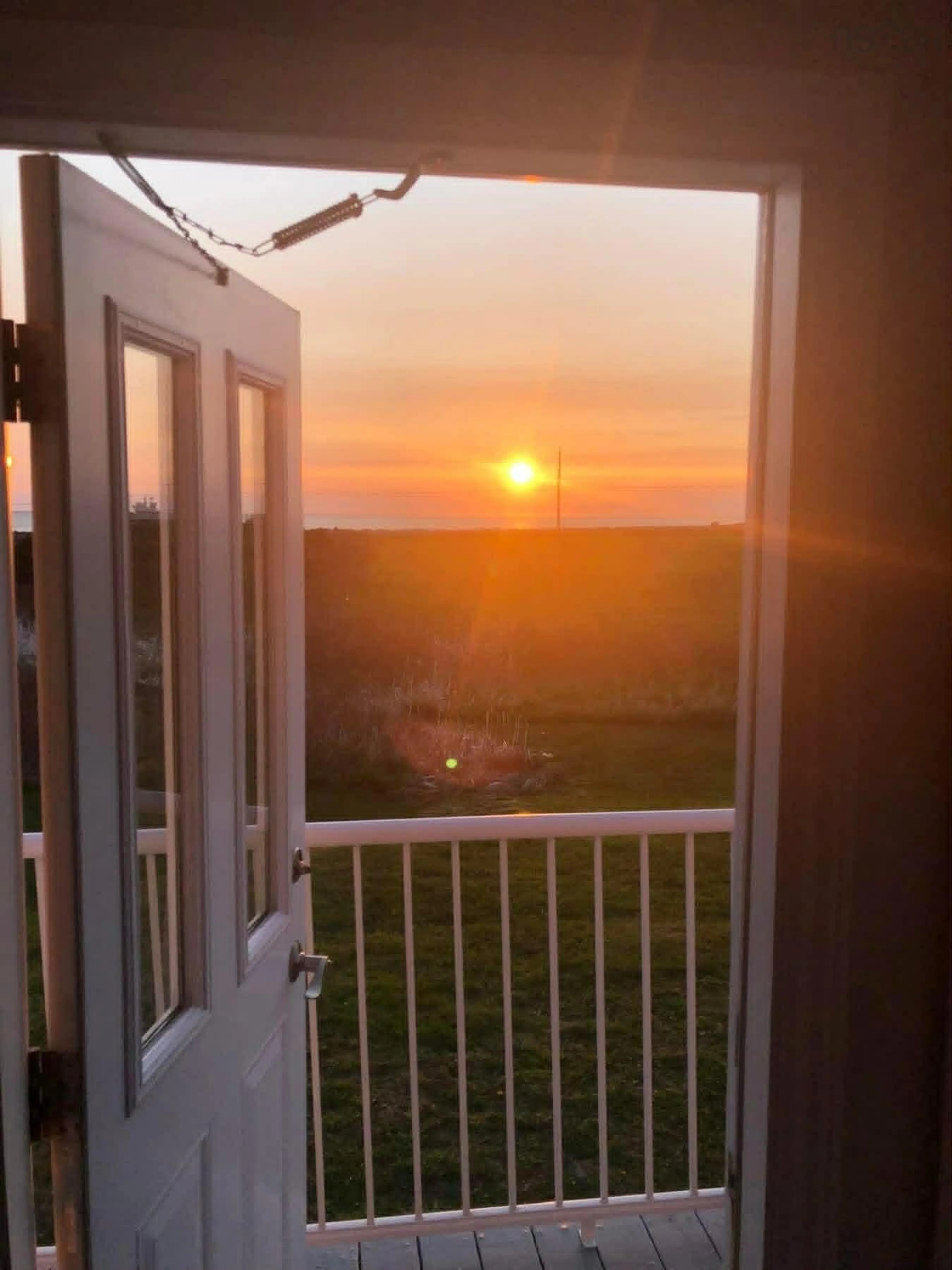Balcony in the apartment, mountain view for 12898 Cabot Trail, Grand Étang Nova Scotia B0E 1L0