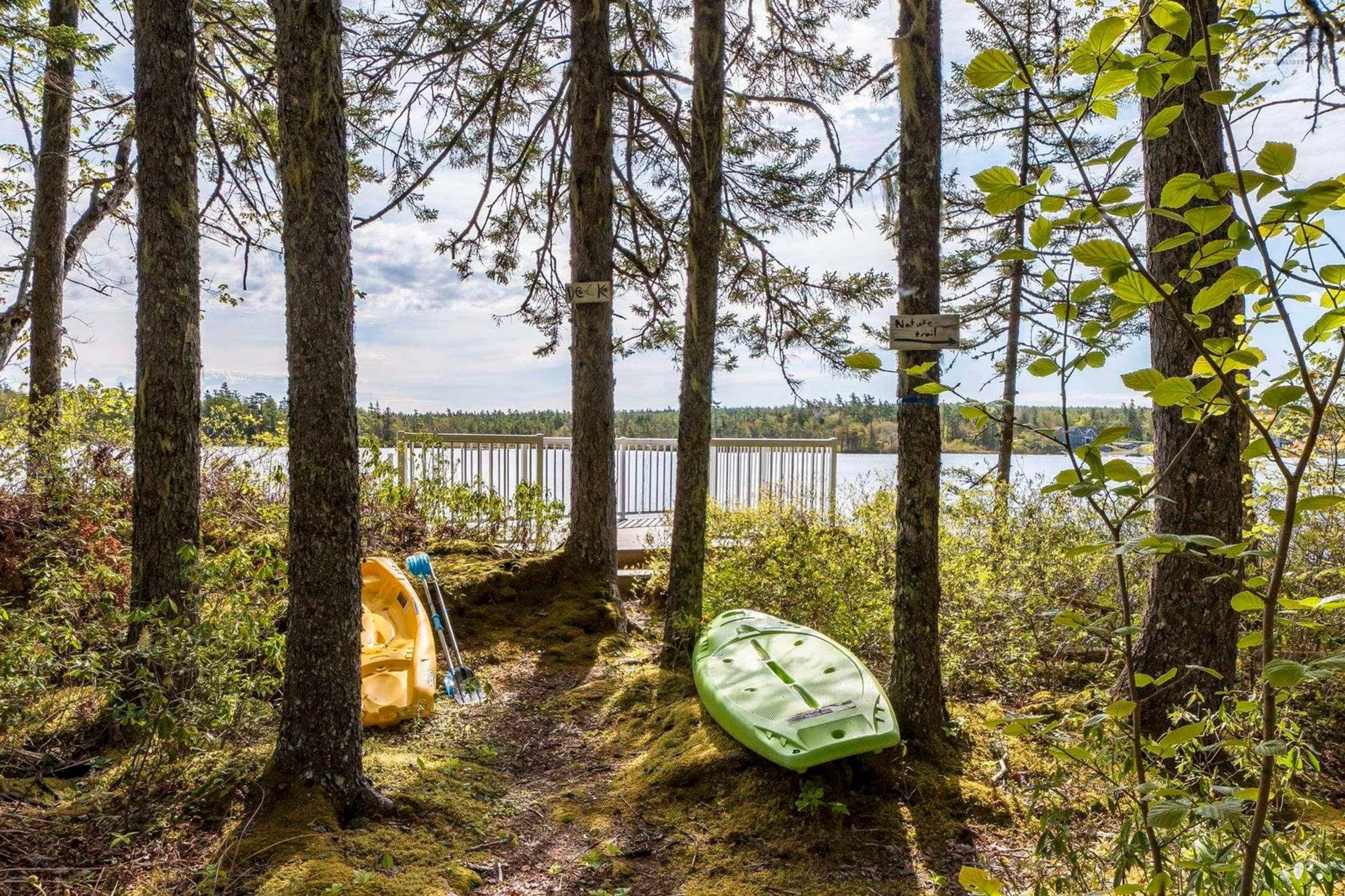 Patio, water/lake/river/ocean view for 285 Chalet Drive, Vaughan Nova Scotia B0N 2T0