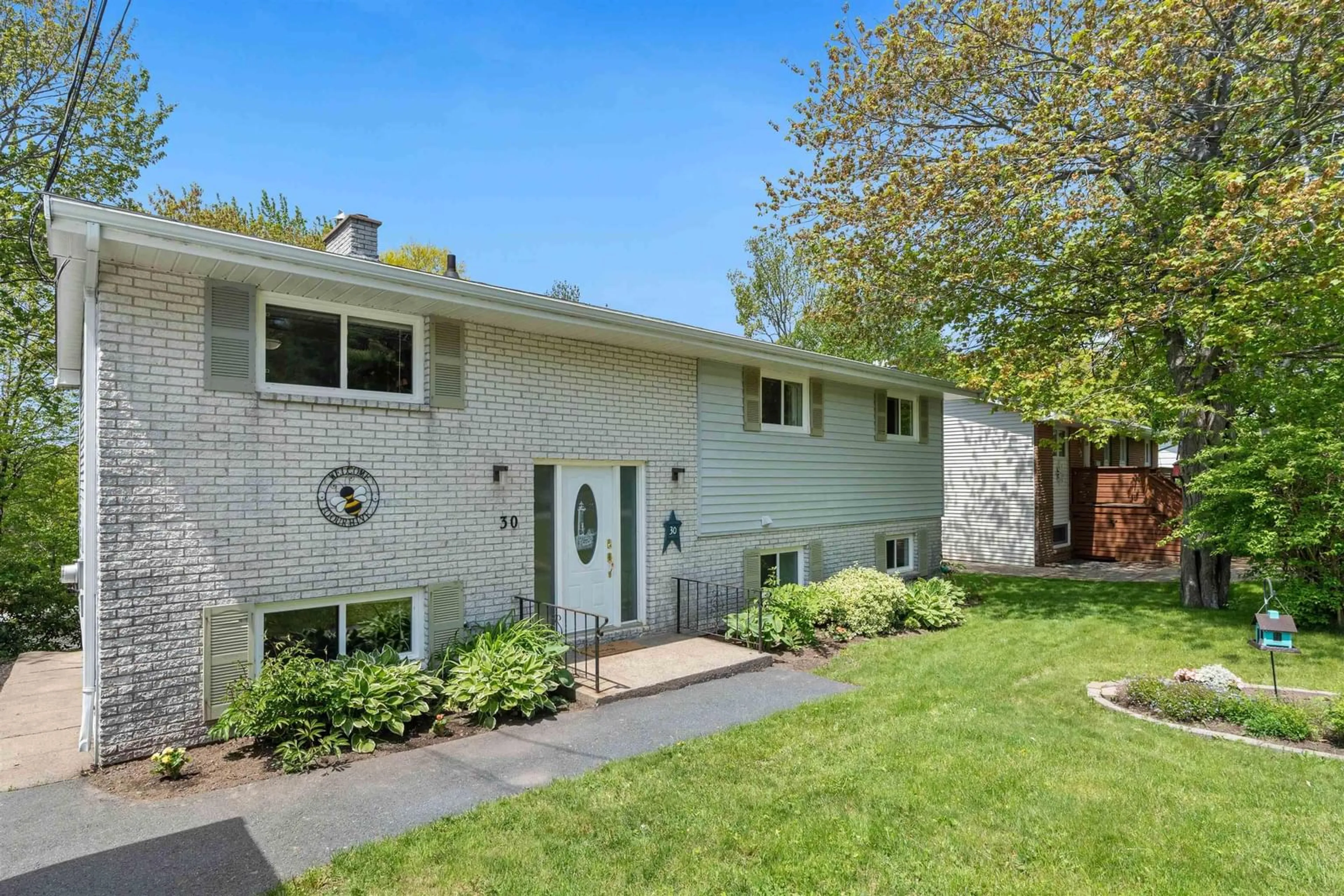 Home with brick exterior material, street for 30 Micmac Dr, Dartmouth Nova Scotia B2X 2H2