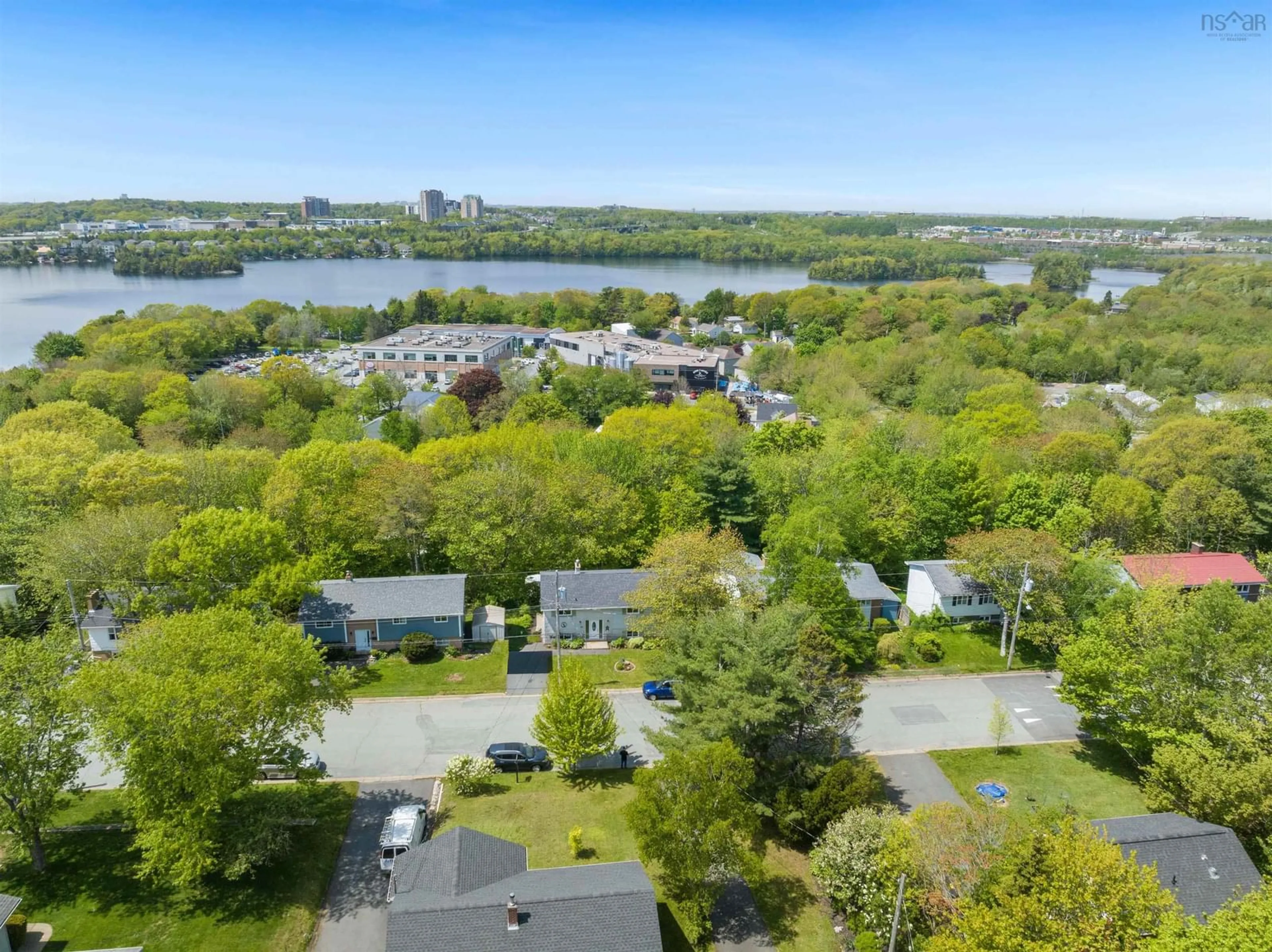 A pic from outside/outdoor area/front of a property/back of a property/a pic from drone, water/lake/river/ocean view for 30 Micmac Dr, Dartmouth Nova Scotia B2X 2H2