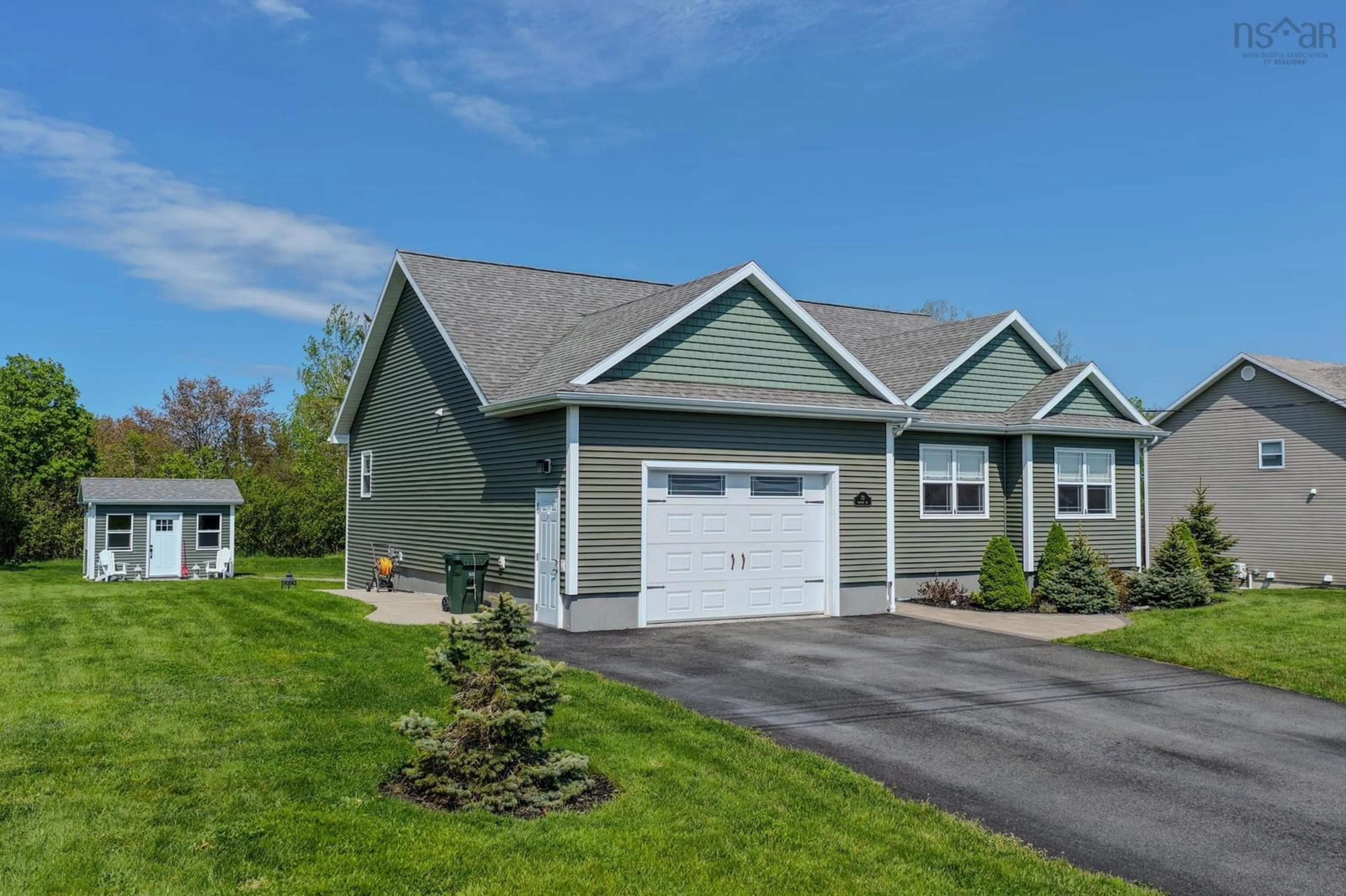 Home with vinyl exterior material, street for 70 Mariner Dr, Westmount Nova Scotia B1R 1A2