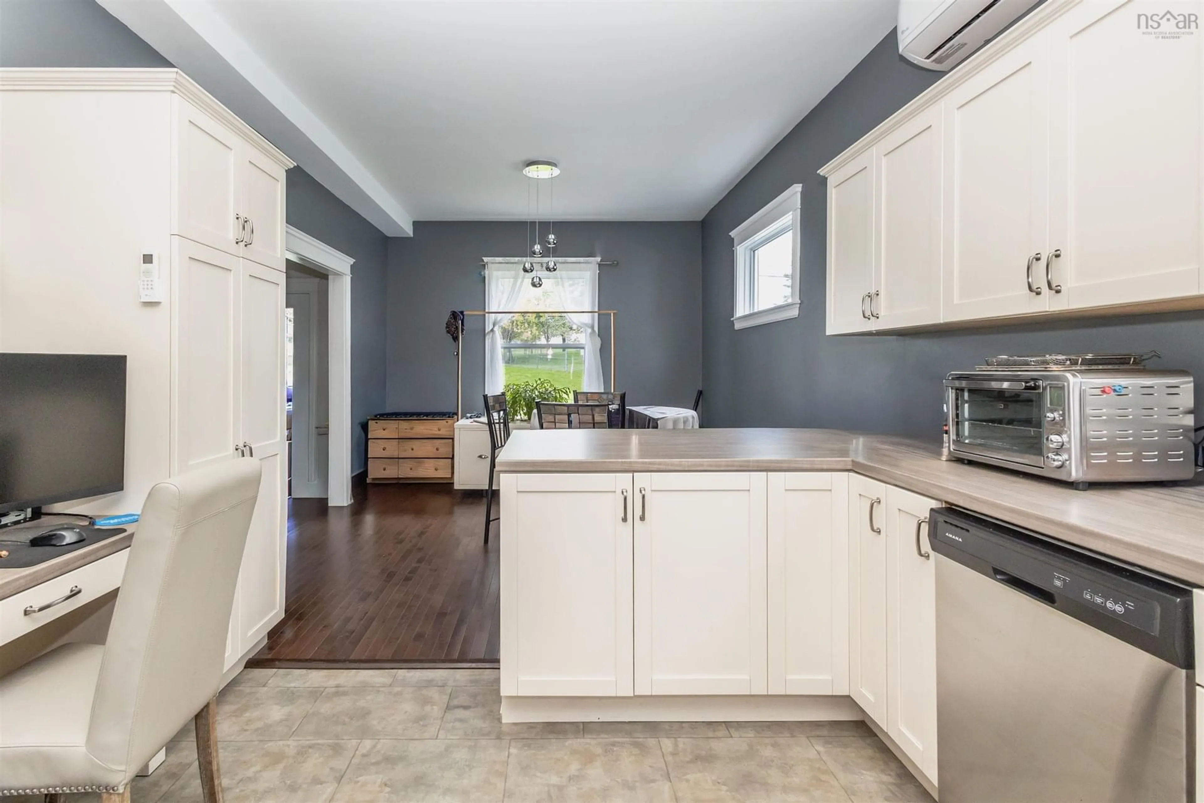 Open concept kitchen, ceramic/tile floor for 49 George St, Sydney Nova Scotia B1P 1H5