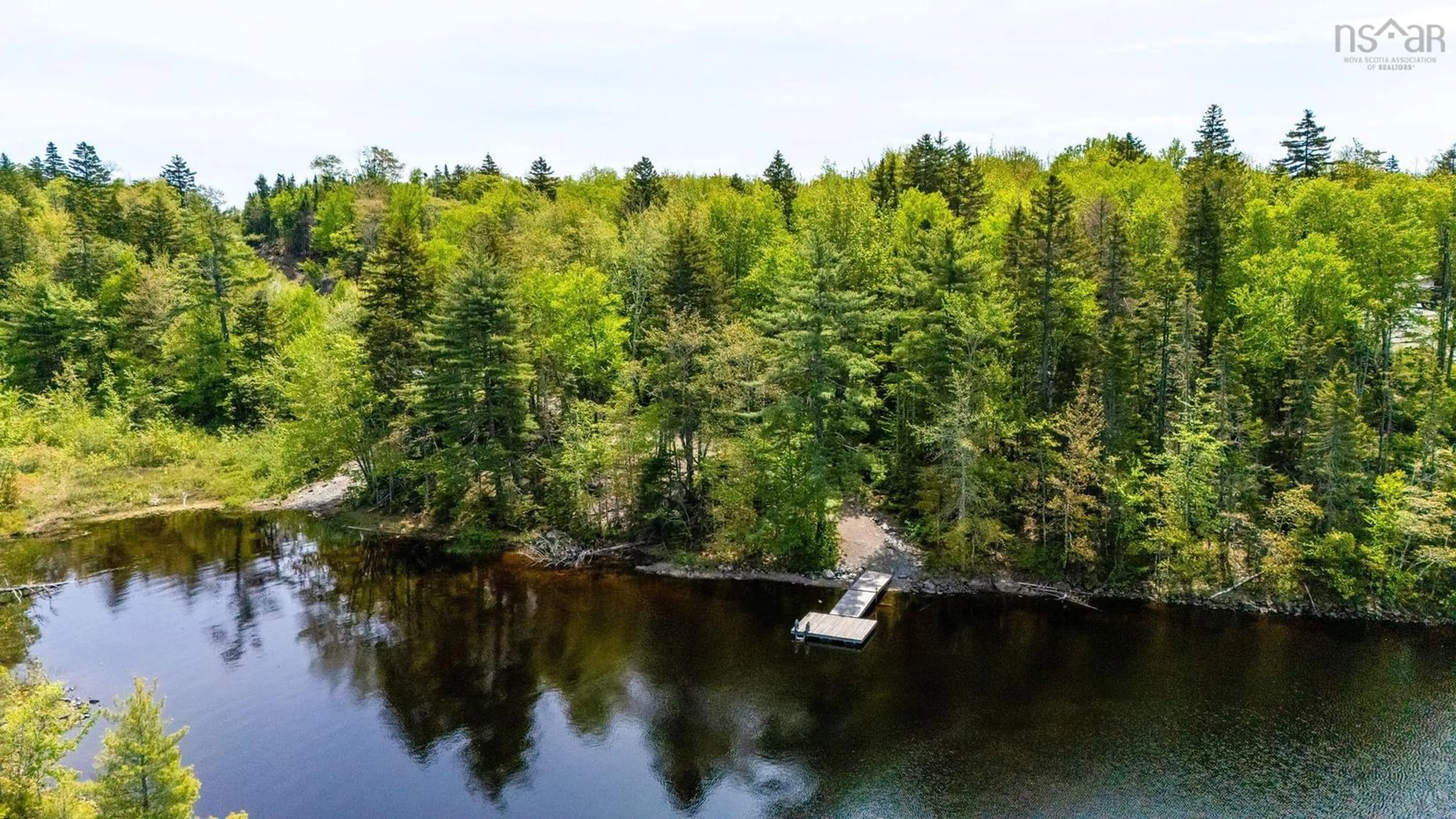 A pic from outside/outdoor area/front of a property/back of a property/a pic from drone, water/lake/river/ocean view for 210 Hybrid Lane, East Uniacke Nova Scotia B0N 1Z0