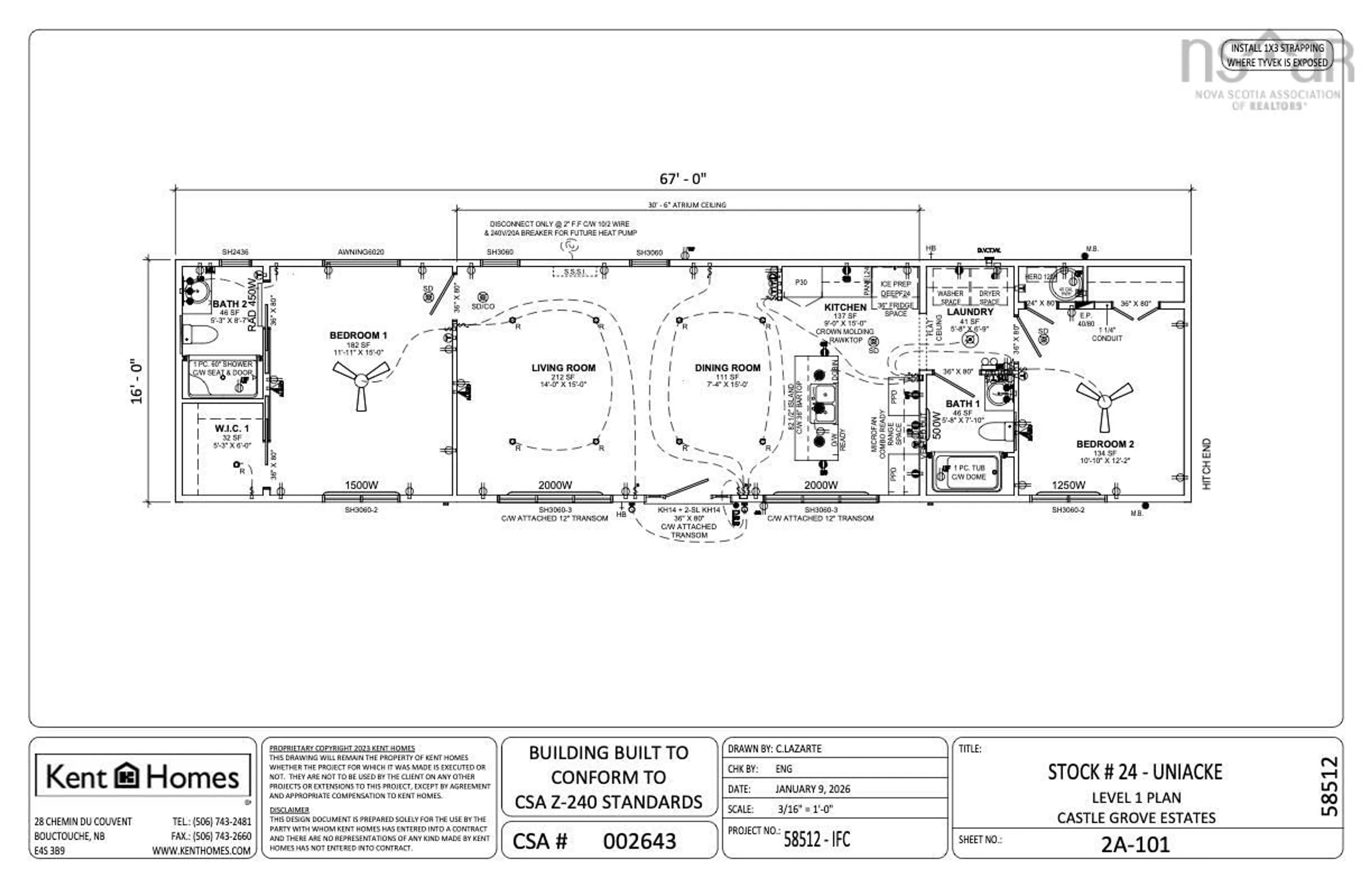 Floor plan for 506 Fulton #Lot, Elmsdale Nova Scotia B2S 0H4