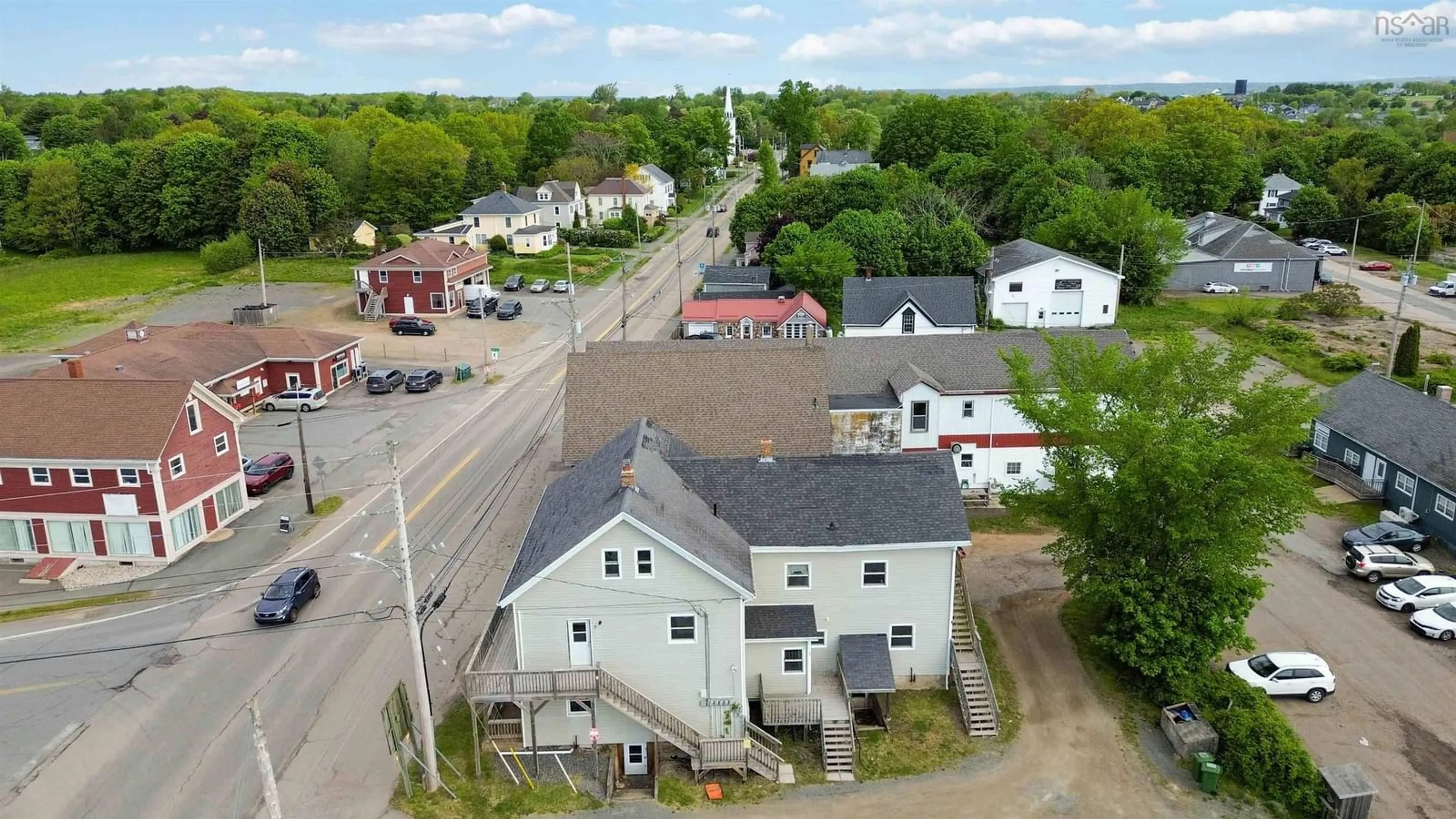 A pic from outside/outdoor area/front of a property/back of a property/a pic from drone, street for 960 358 Hwy, Port Williams Nova Scotia B0P 1T0