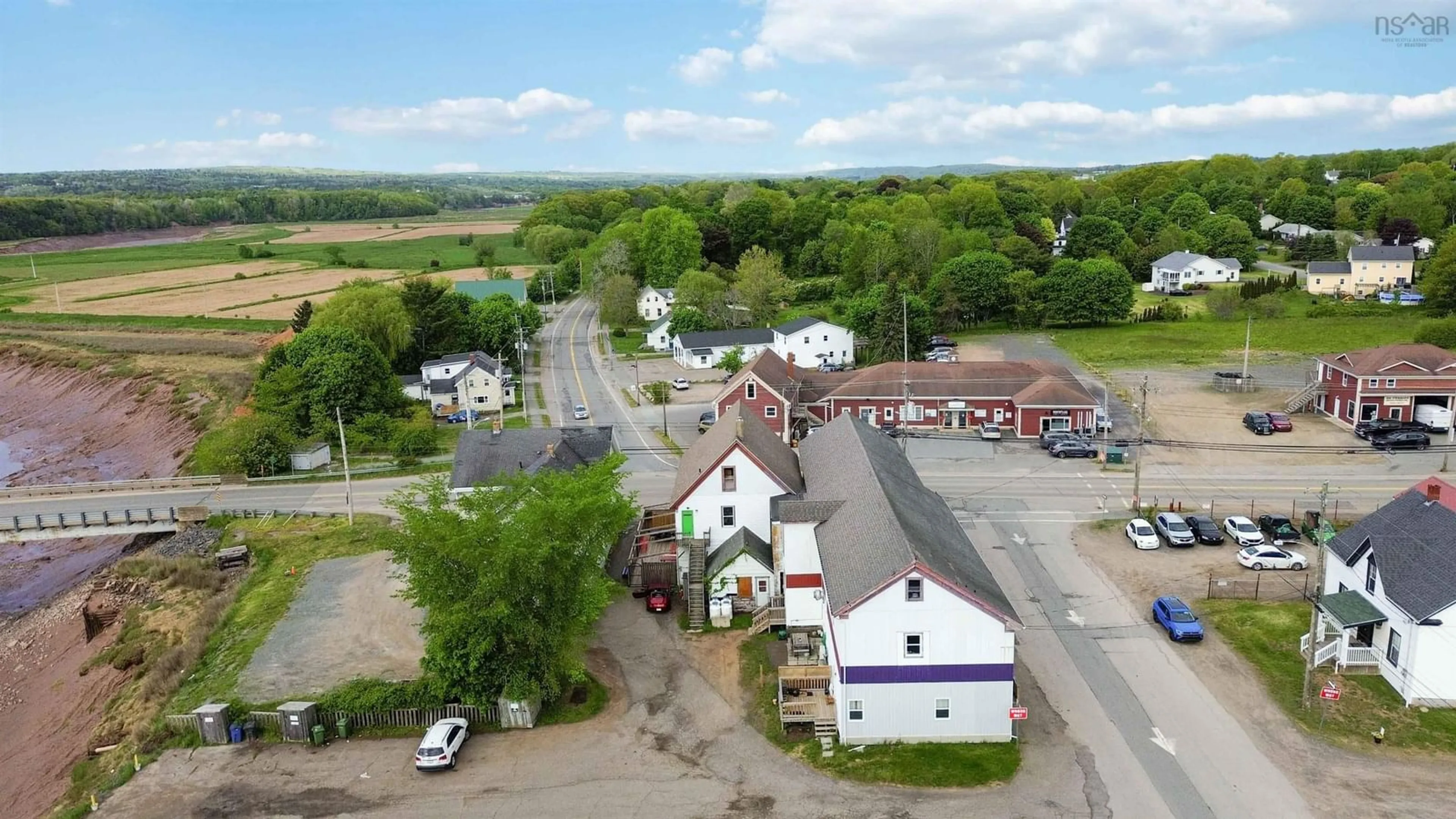 A pic from outside/outdoor area/front of a property/back of a property/a pic from drone, street for 960 358 Hwy, Port Williams Nova Scotia B0P 1T0