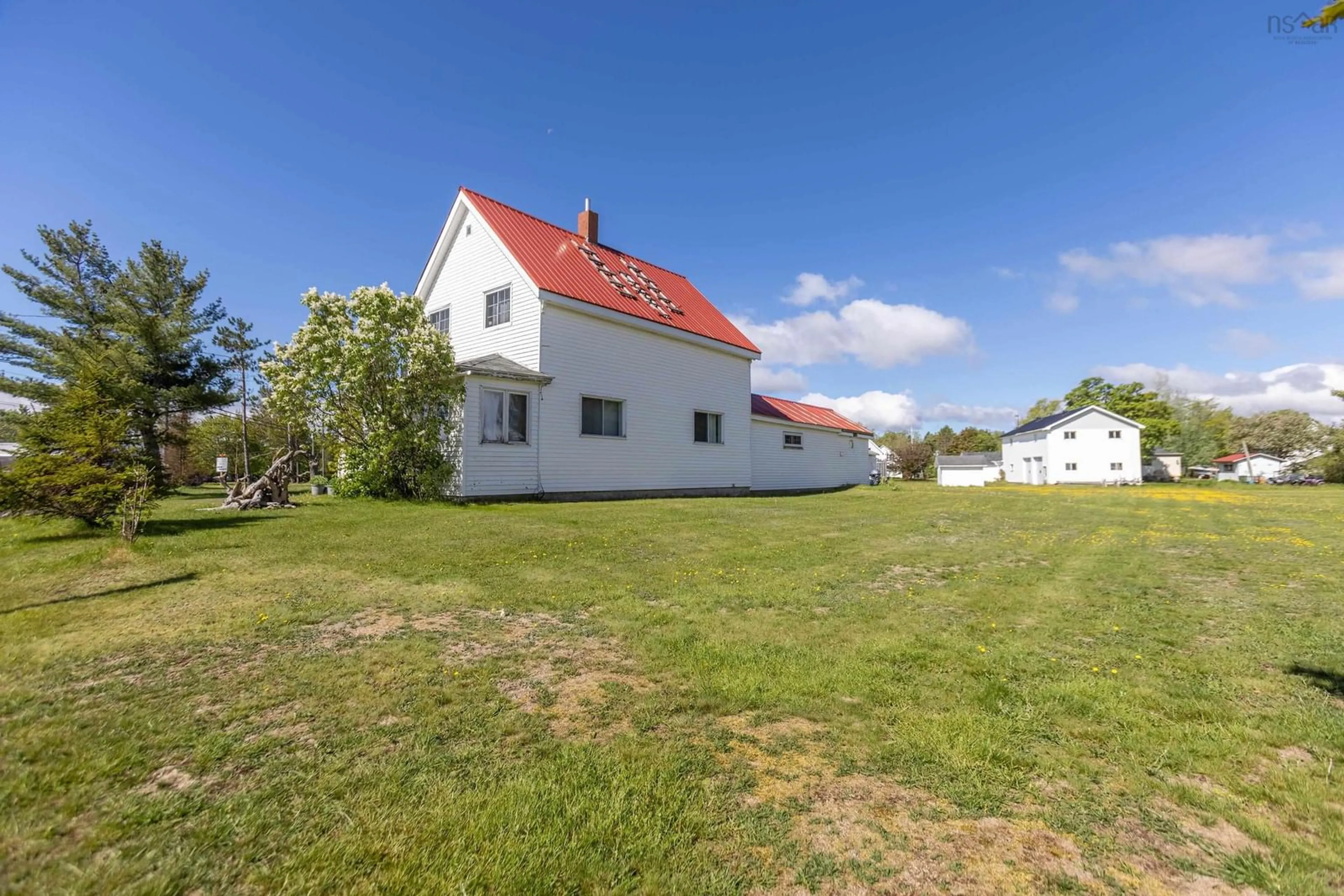 A pic from outside/outdoor area/front of a property/back of a property/a pic from drone, building for 1 Beaver Dam Rd, Parrsboro Nova Scotia B0M 1S0