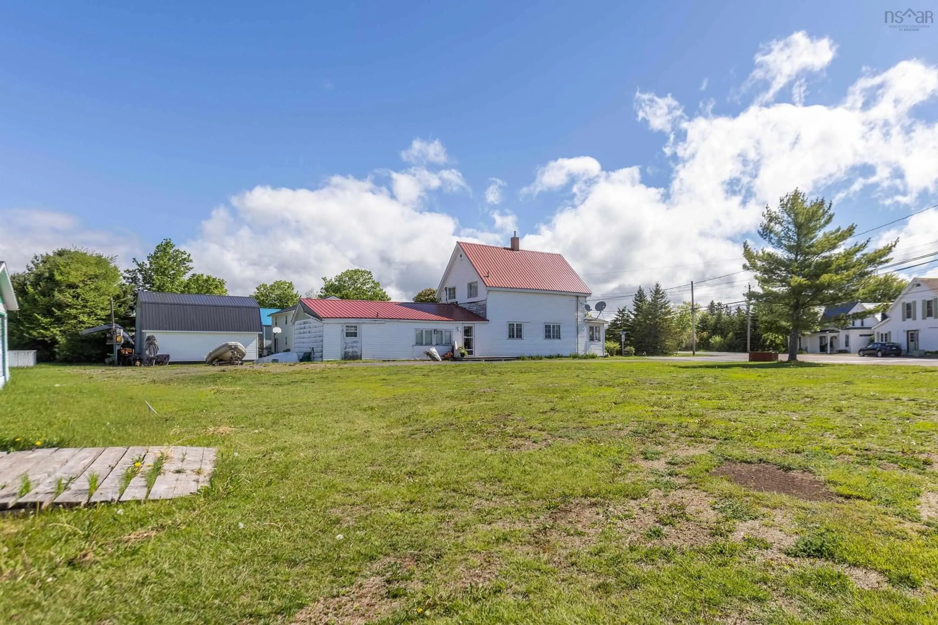 A pic from outside/outdoor area/front of a property/back of a property/a pic from drone, building for 1 Beaver Dam Rd, Parrsboro Nova Scotia B0M 1S0