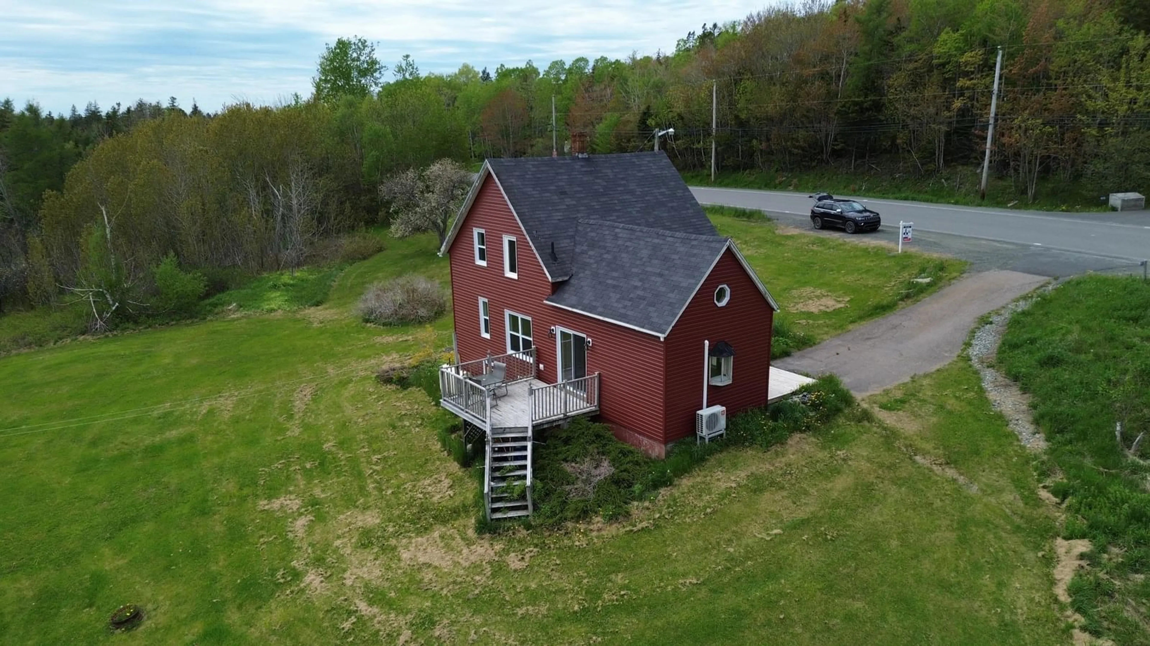 A pic from outside/outdoor area/front of a property/back of a property/a pic from drone, building for 9296 19 Hwy, Dungarry Nova Scotia B0E 2W0