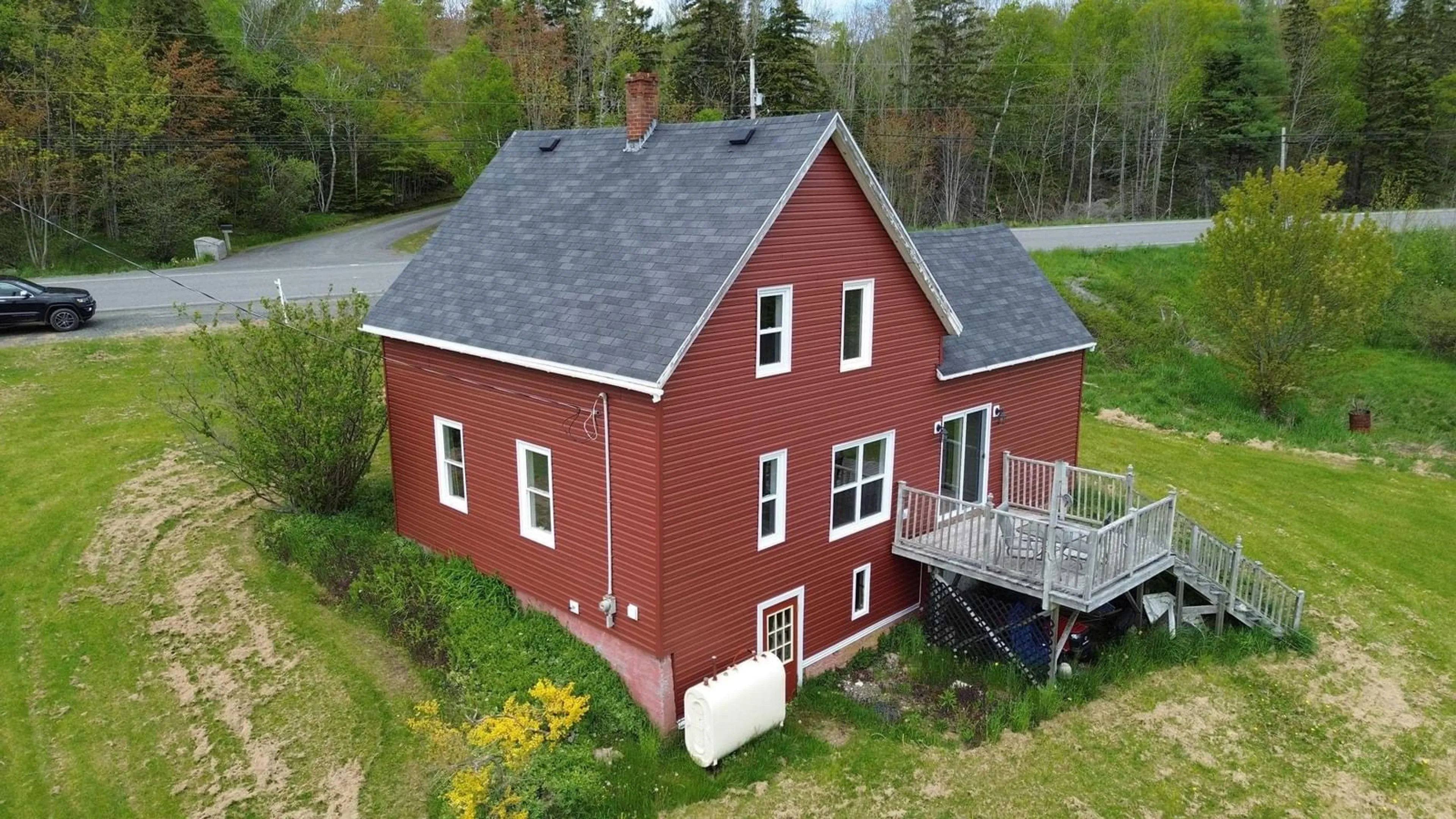 A pic from outside/outdoor area/front of a property/back of a property/a pic from drone, building for 9296 19 Hwy, Dungarry Nova Scotia B0E 2W0