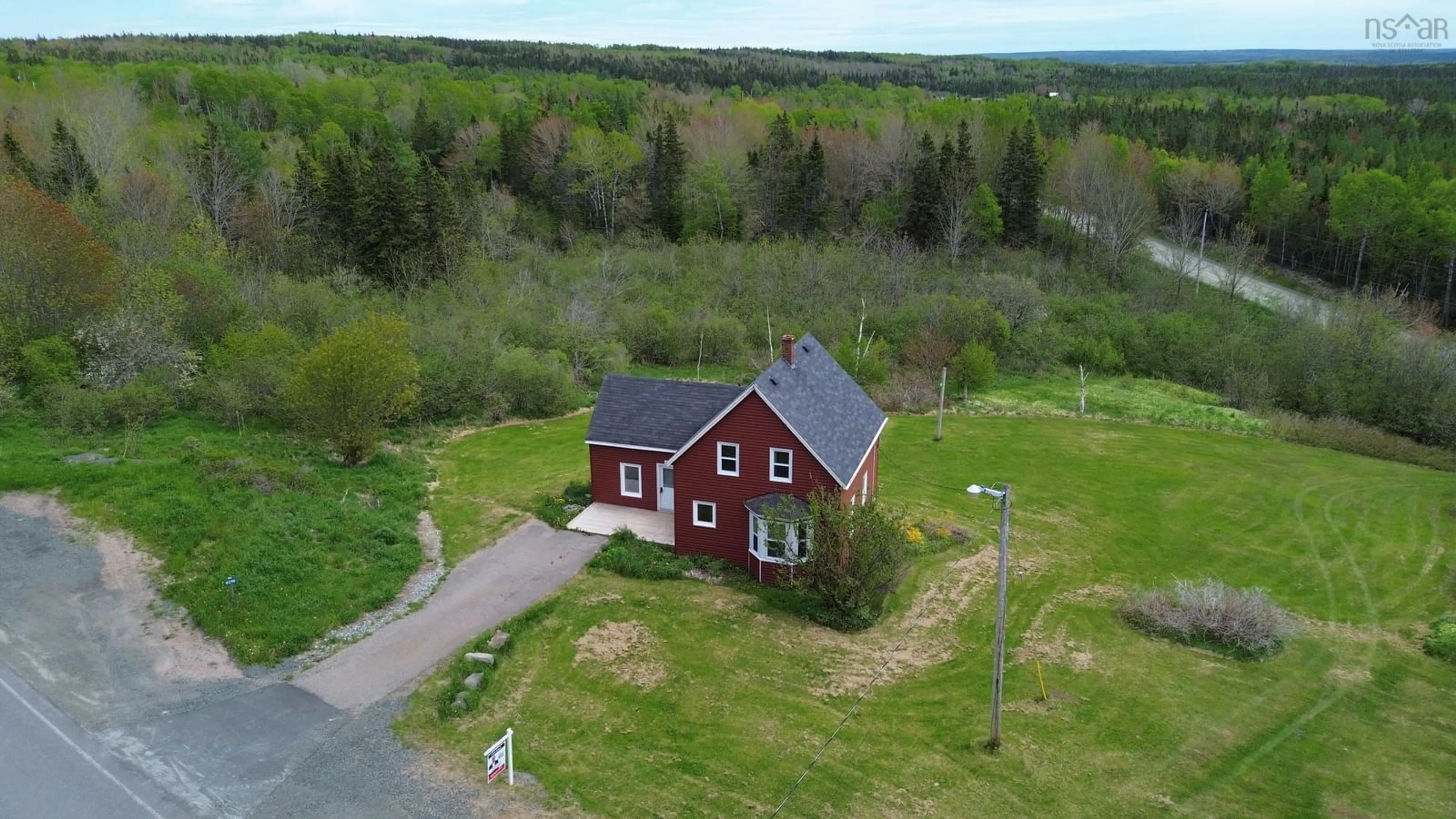A pic from outside/outdoor area/front of a property/back of a property/a pic from drone, building for 9296 19 Hwy, Dungarry Nova Scotia B0E 2W0