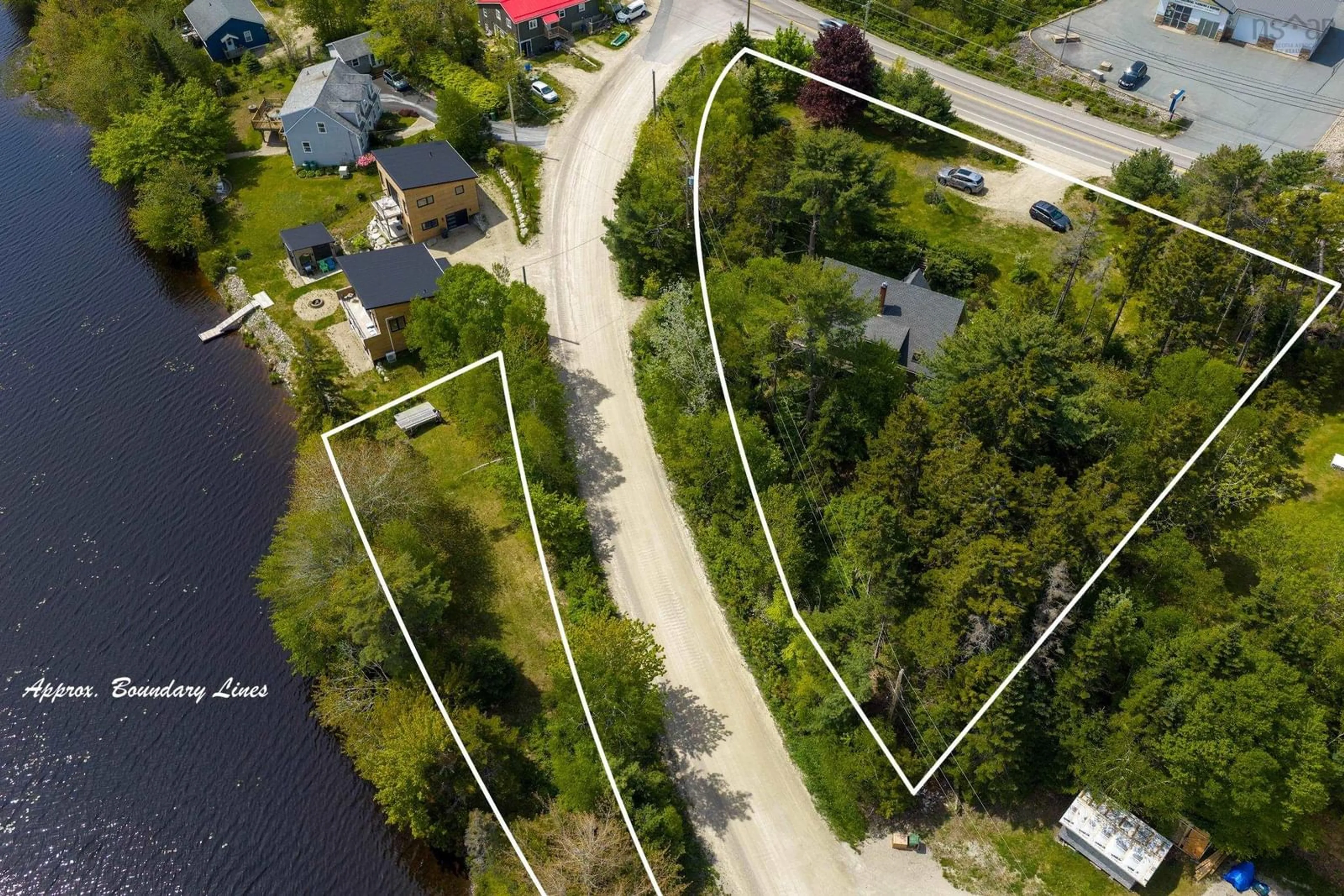 A pic from outside/outdoor area/front of a property/back of a property/a pic from drone, water/lake/river/ocean view for 4154 Highway 3, Chester Nova Scotia B0J 1J0