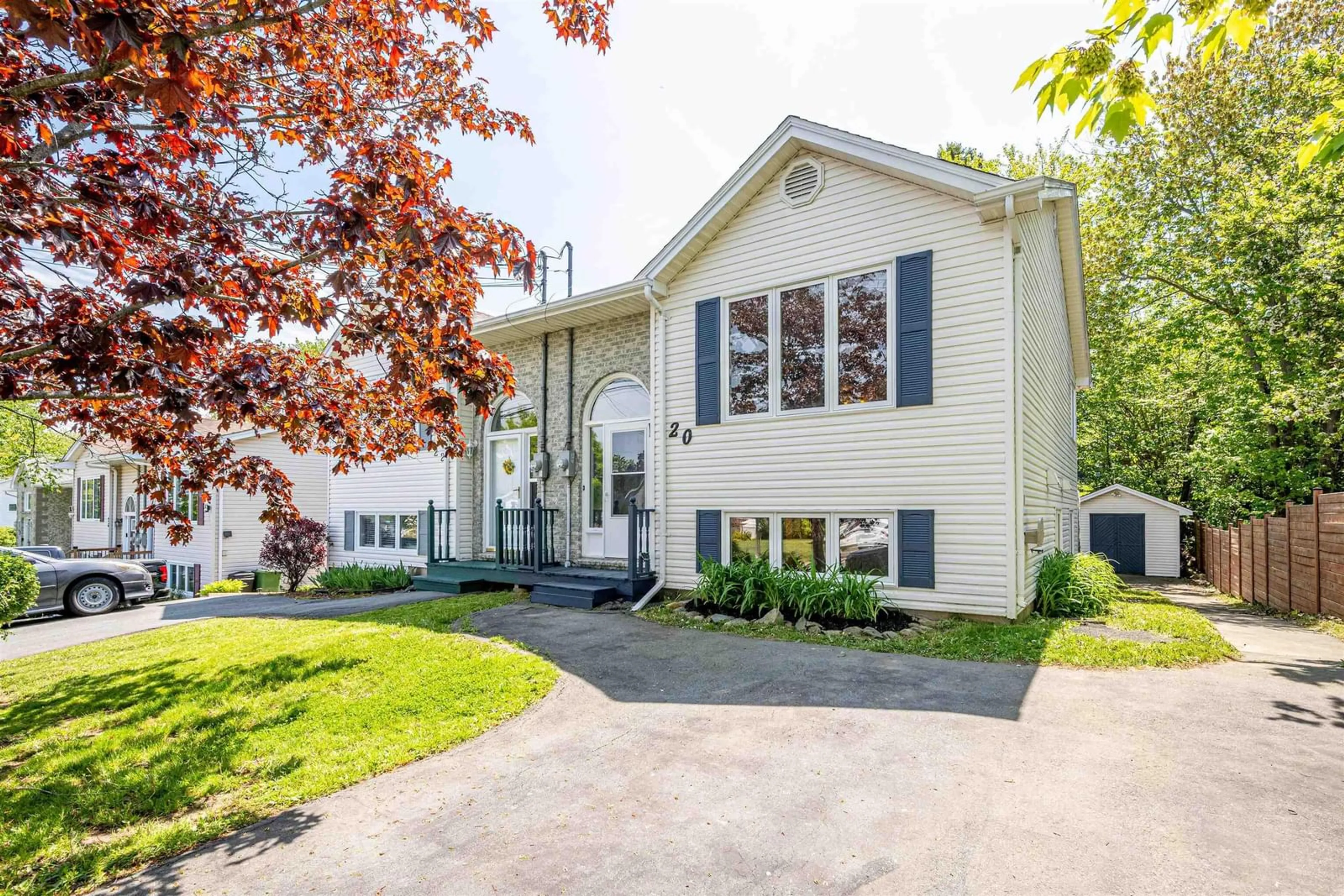 Home with vinyl exterior material, street for 20 Argus Dr, Dartmouth Nova Scotia B3A 4Y1