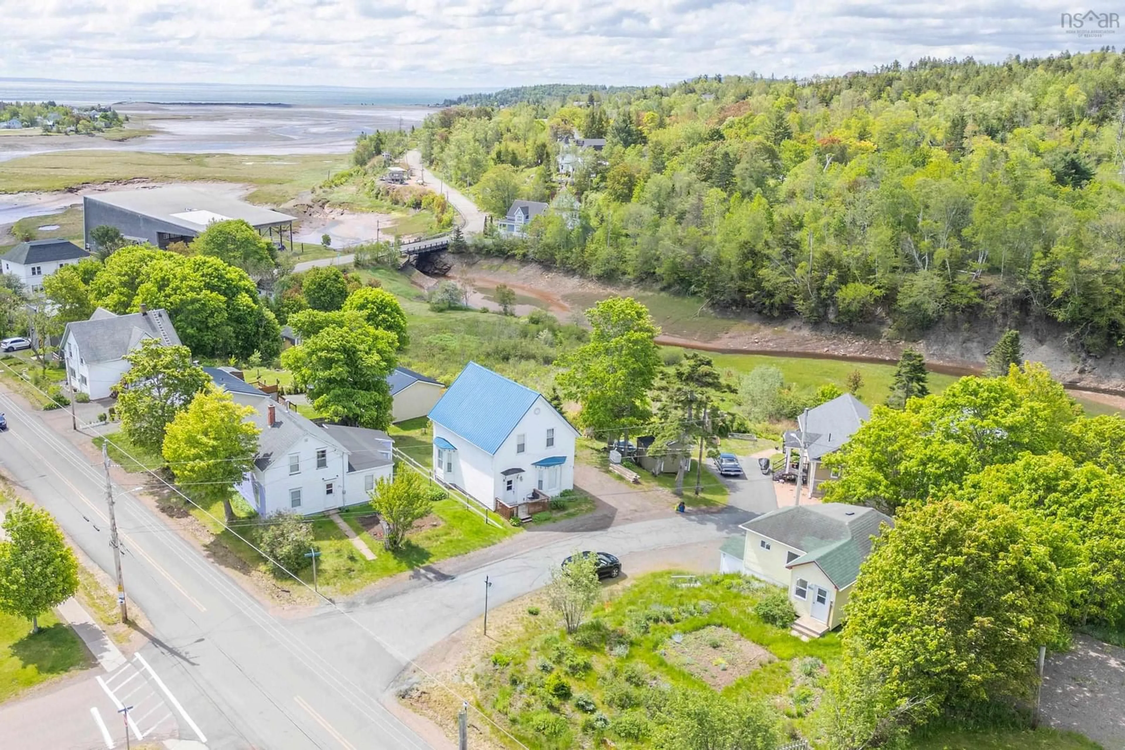 A pic from outside/outdoor area/front of a property/back of a property/a pic from drone, water/lake/river/ocean view for 2388 Western Ave, Parrsboro Nova Scotia B0M 1S0