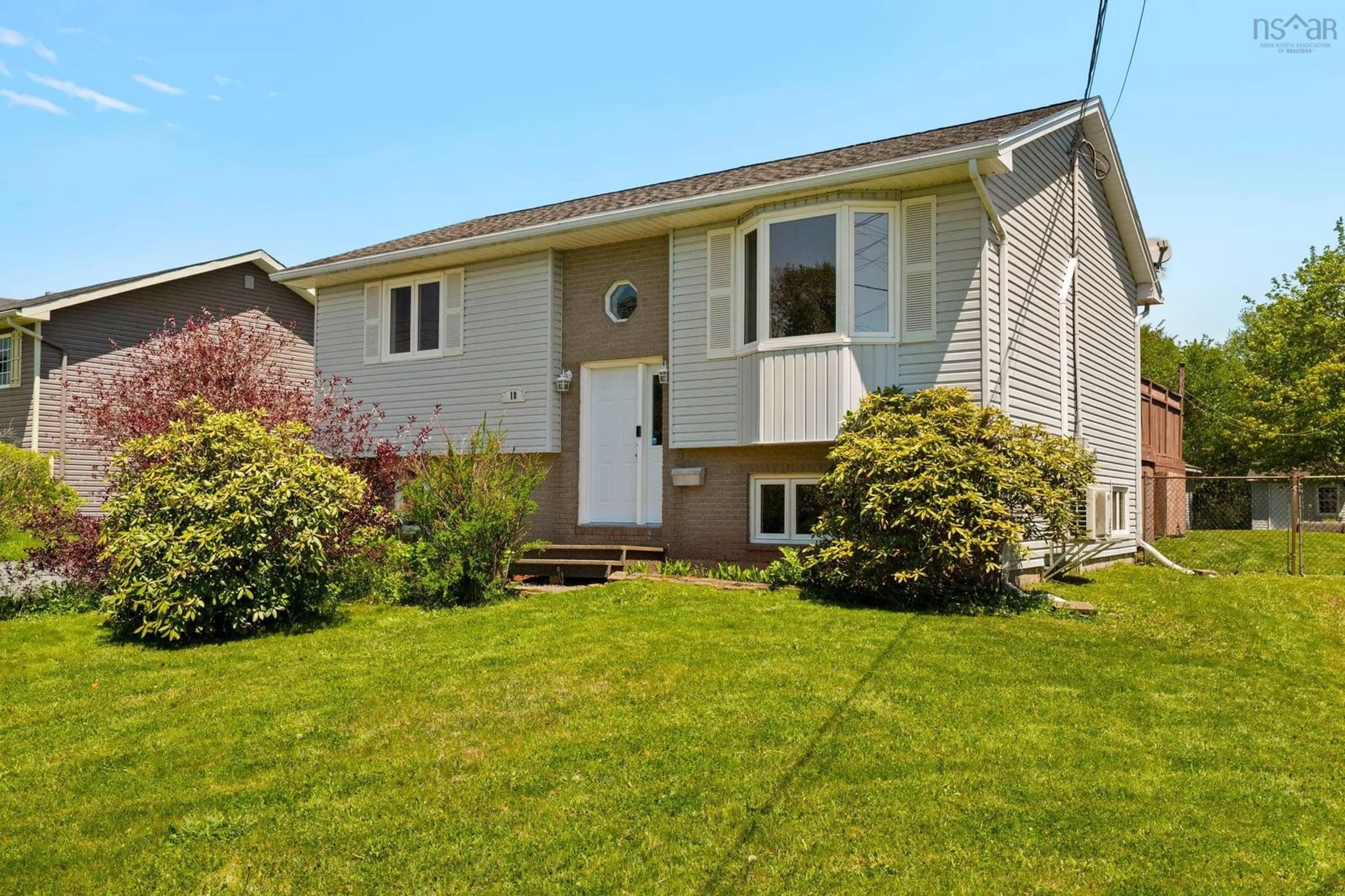 Home with vinyl exterior material, street for 18 Old Lawrencetown Rd, Dartmouth Nova Scotia B2W 6H5