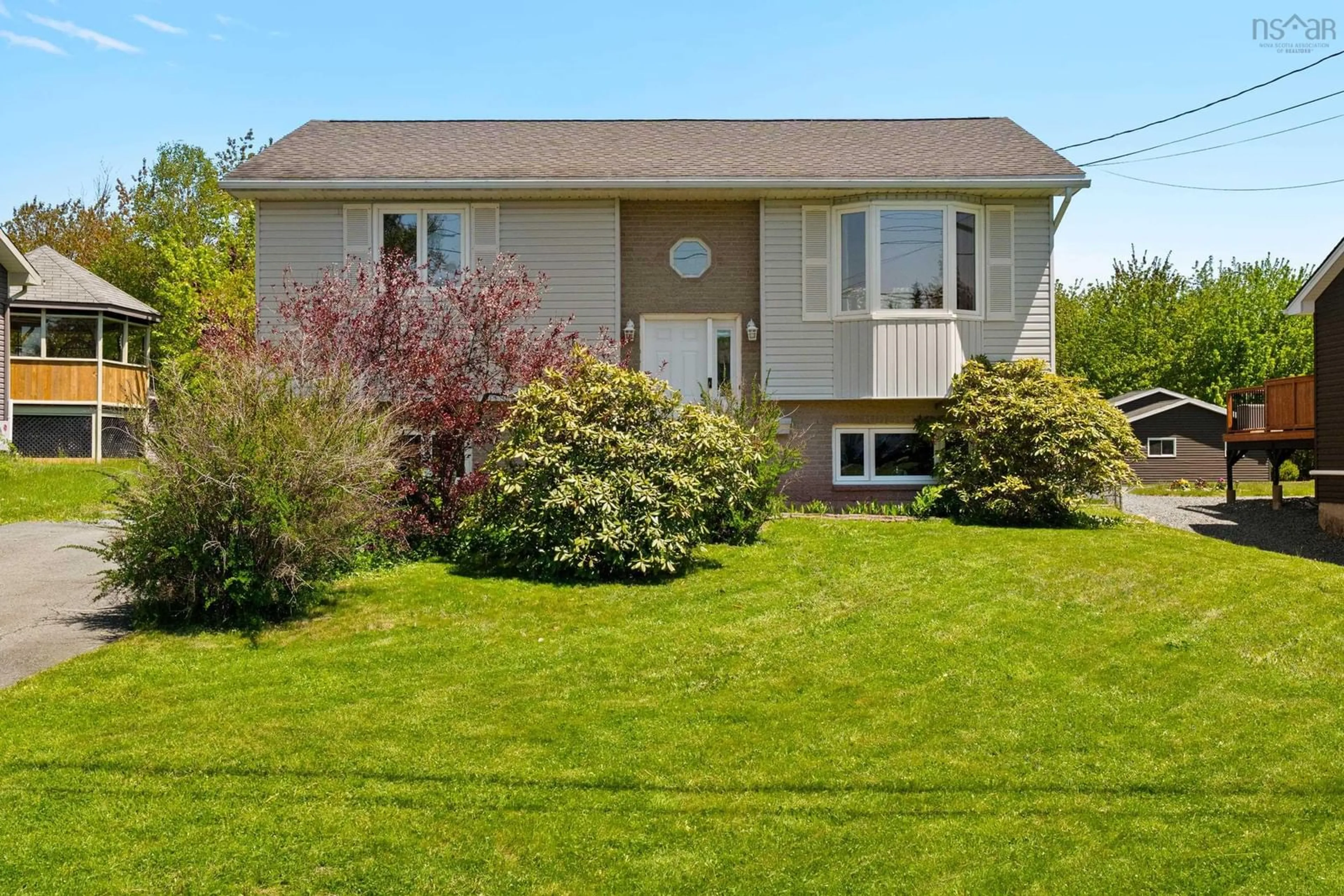 Home with vinyl exterior material, street for 18 Old Lawrencetown Rd, Dartmouth Nova Scotia B2W 6H5
