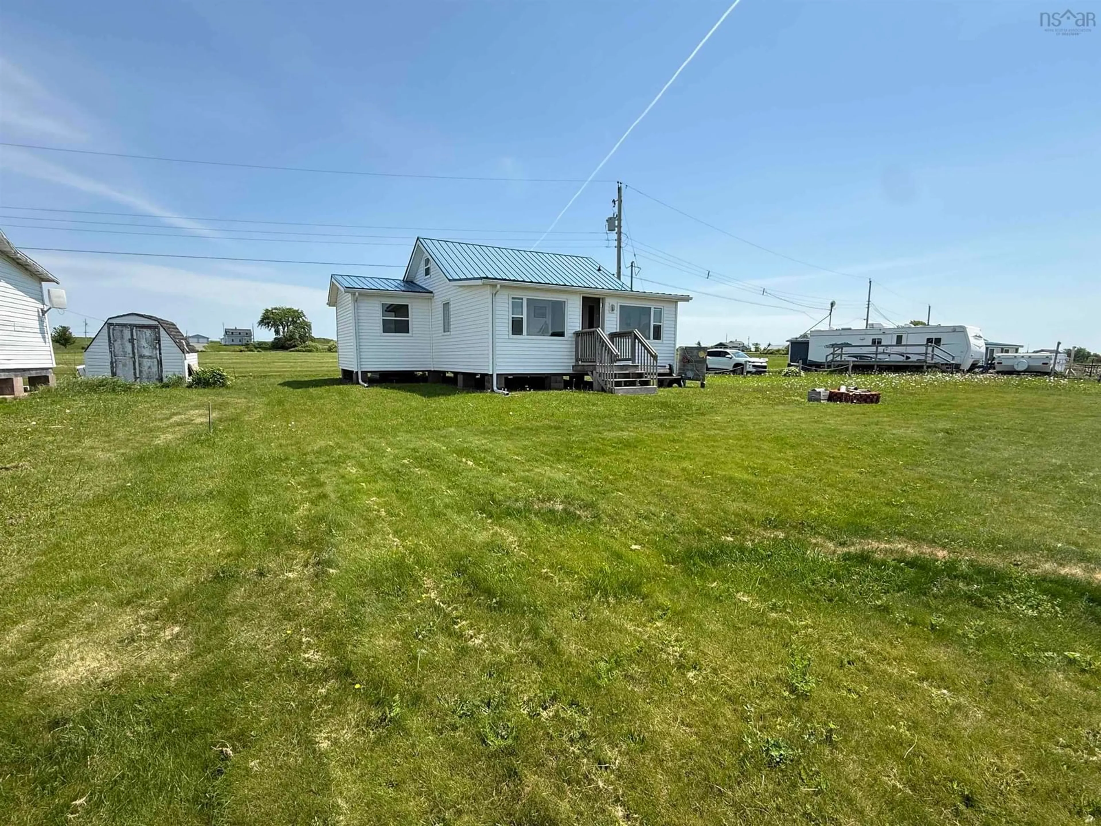 A pic from outside/outdoor area/front of a property/back of a property/a pic from drone, water/lake/river/ocean view for 115 Fishing Point Rd, Pugwash Nova Scotia B0K 1L0