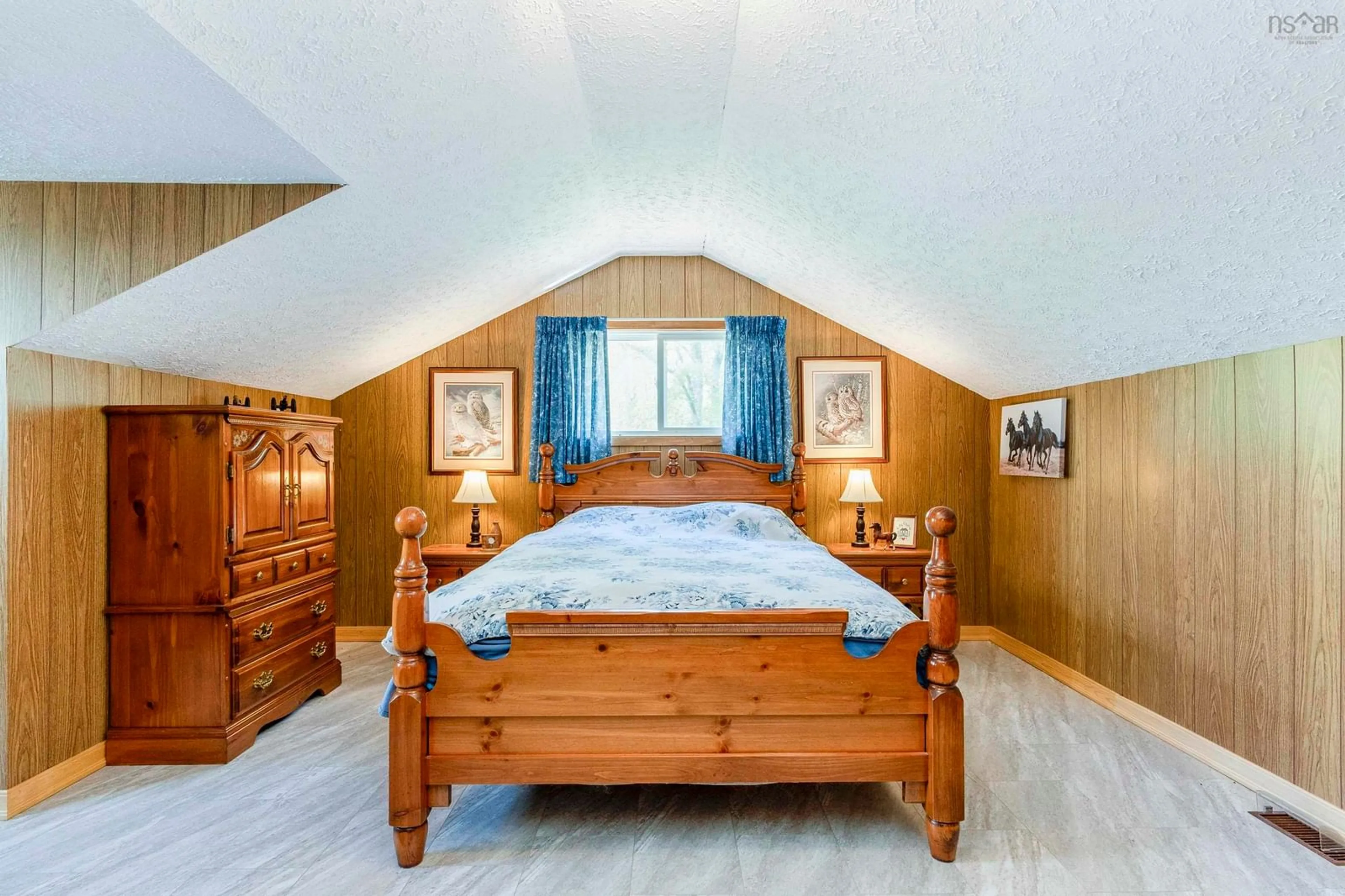 Bedroom with bed, unknown for 4784 Aylesford Rd, Lake George Nova Scotia B0P 1C0