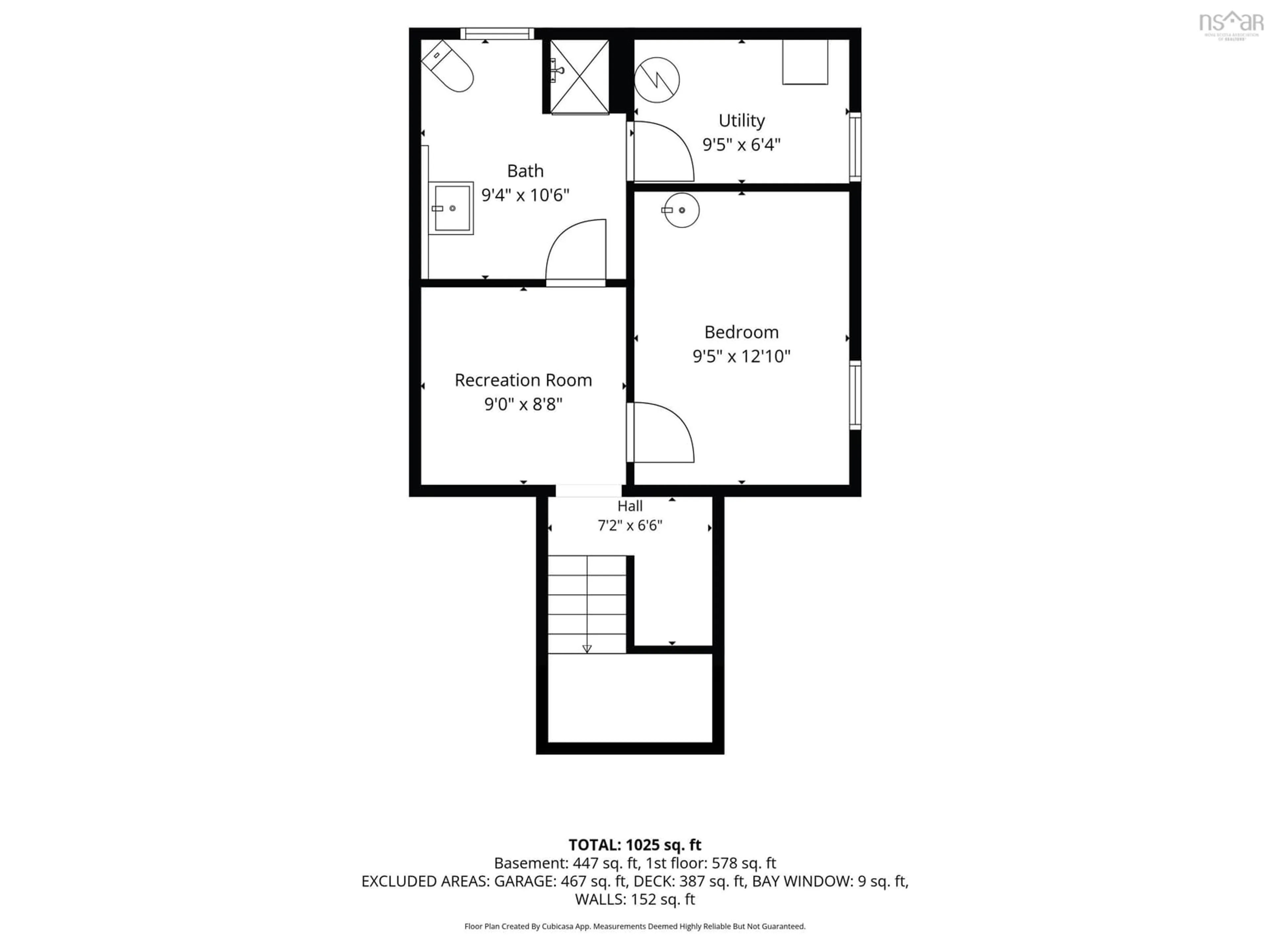 Floor plan for 170 Hallamore Lane, Middle New Cornwall Nova Scotia B0J 2E0