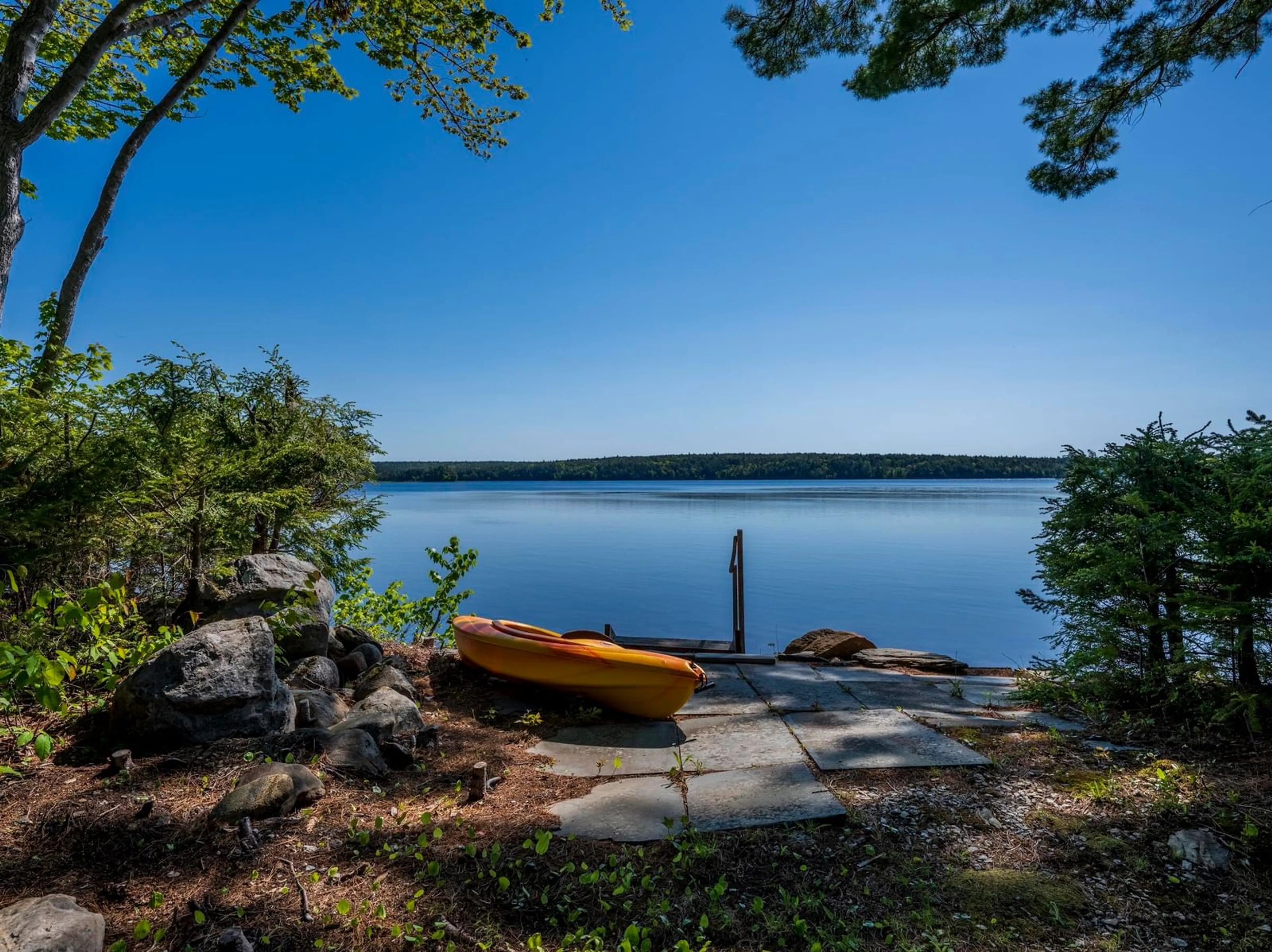 Patio, water/lake/river/ocean view for 170 Hallamore Lane, Middle New Cornwall Nova Scotia B0J 2E0