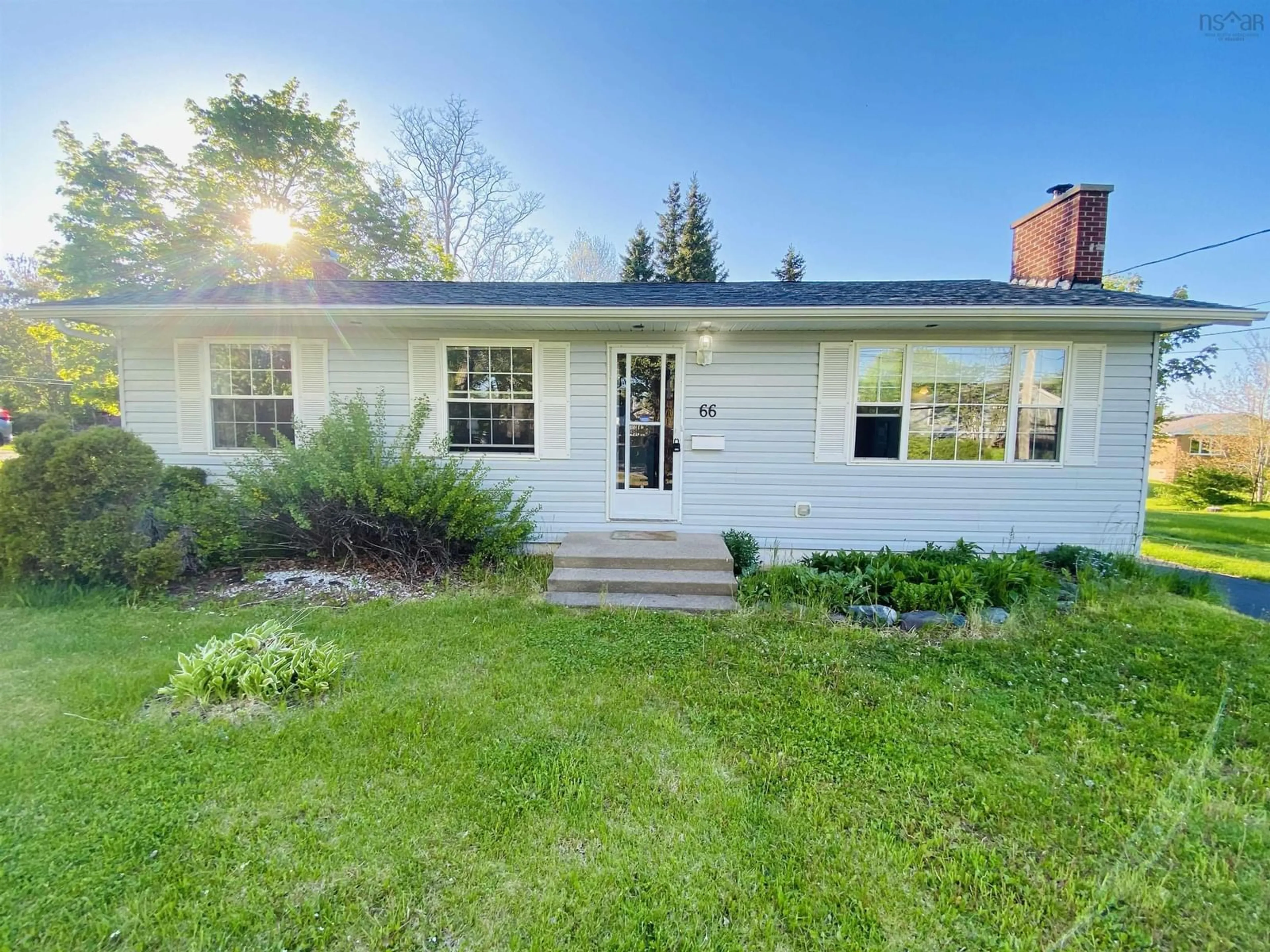 A pic from outside/outdoor area/front of a property/back of a property/a pic from drone, street for 66 Ingrahams Lane, Westmount Nova Scotia B1R 1M3