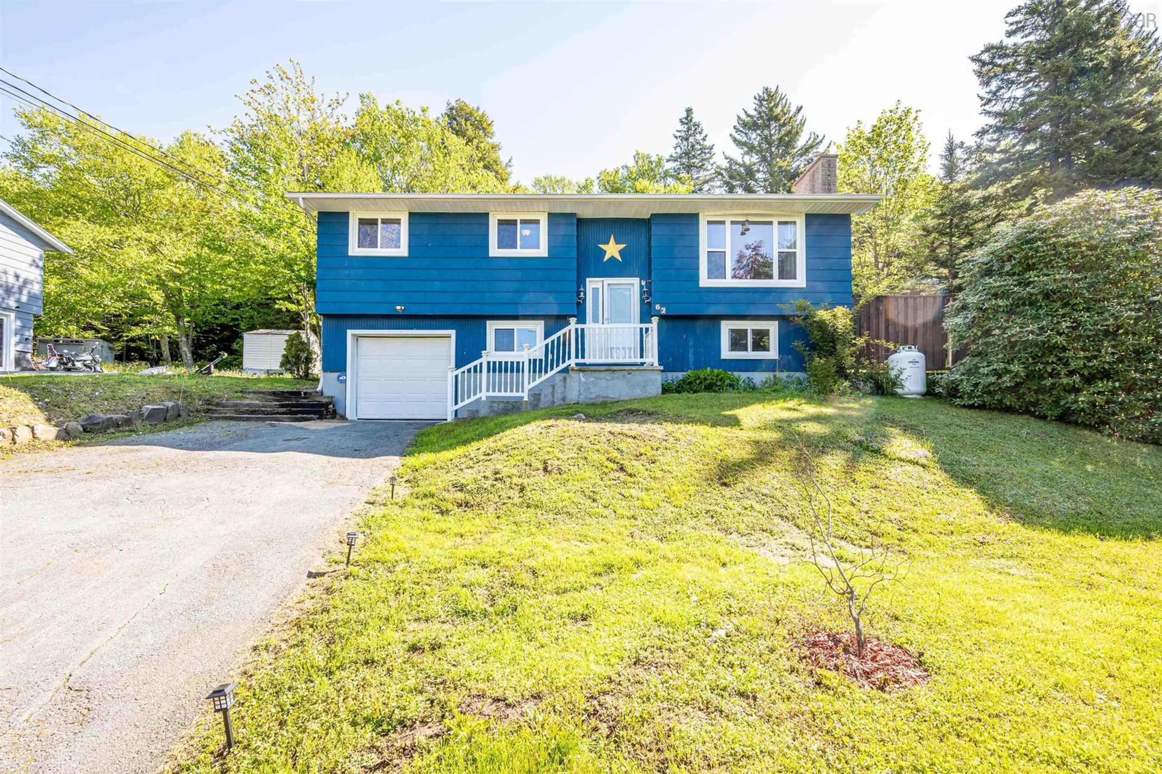 Home with vinyl exterior material, street for 62 Marie Avenue Ave, Lake Echo Nova Scotia B3E 1A9